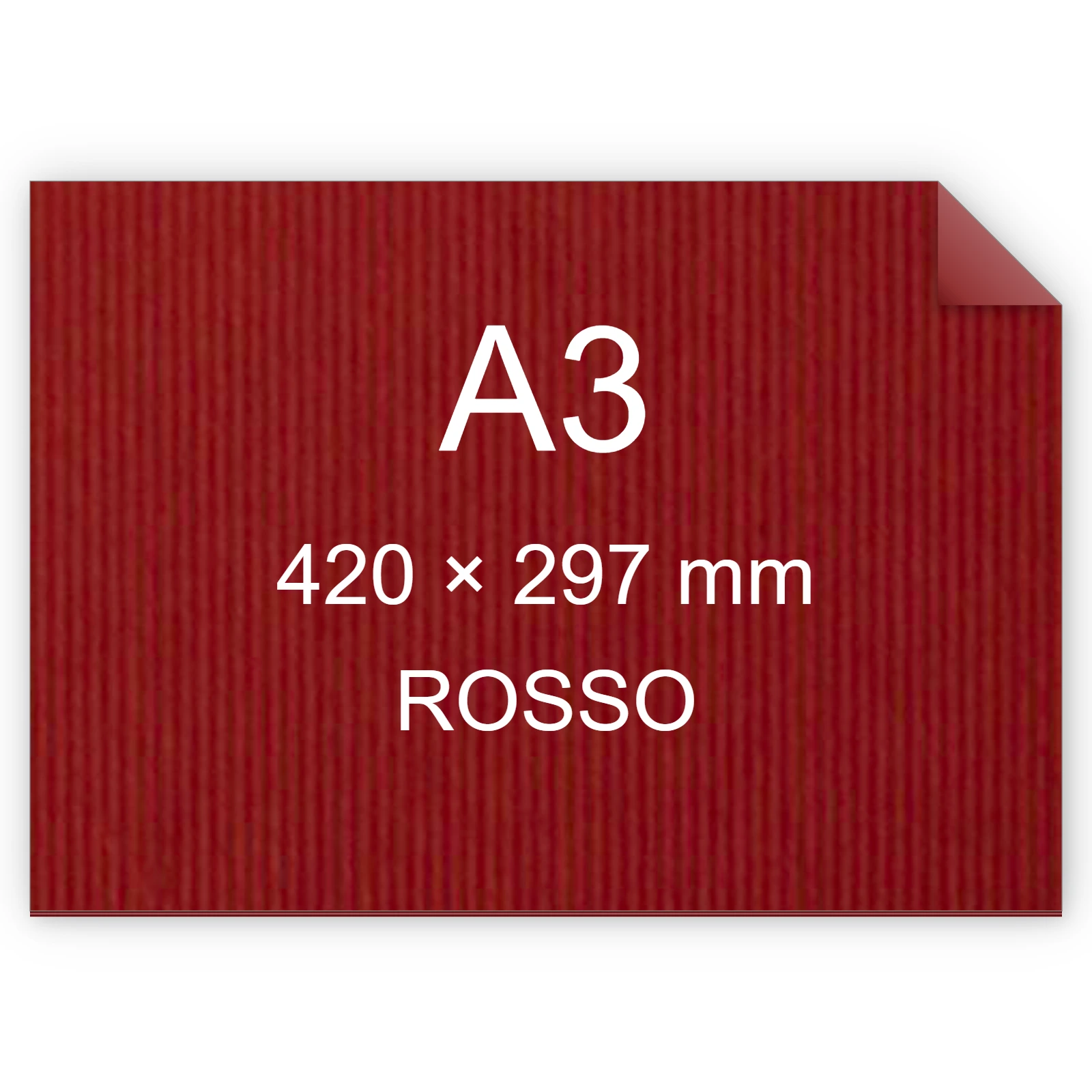Cartoncino Favini, Twill, 240 g/m², A3, ROSSO bra694a3