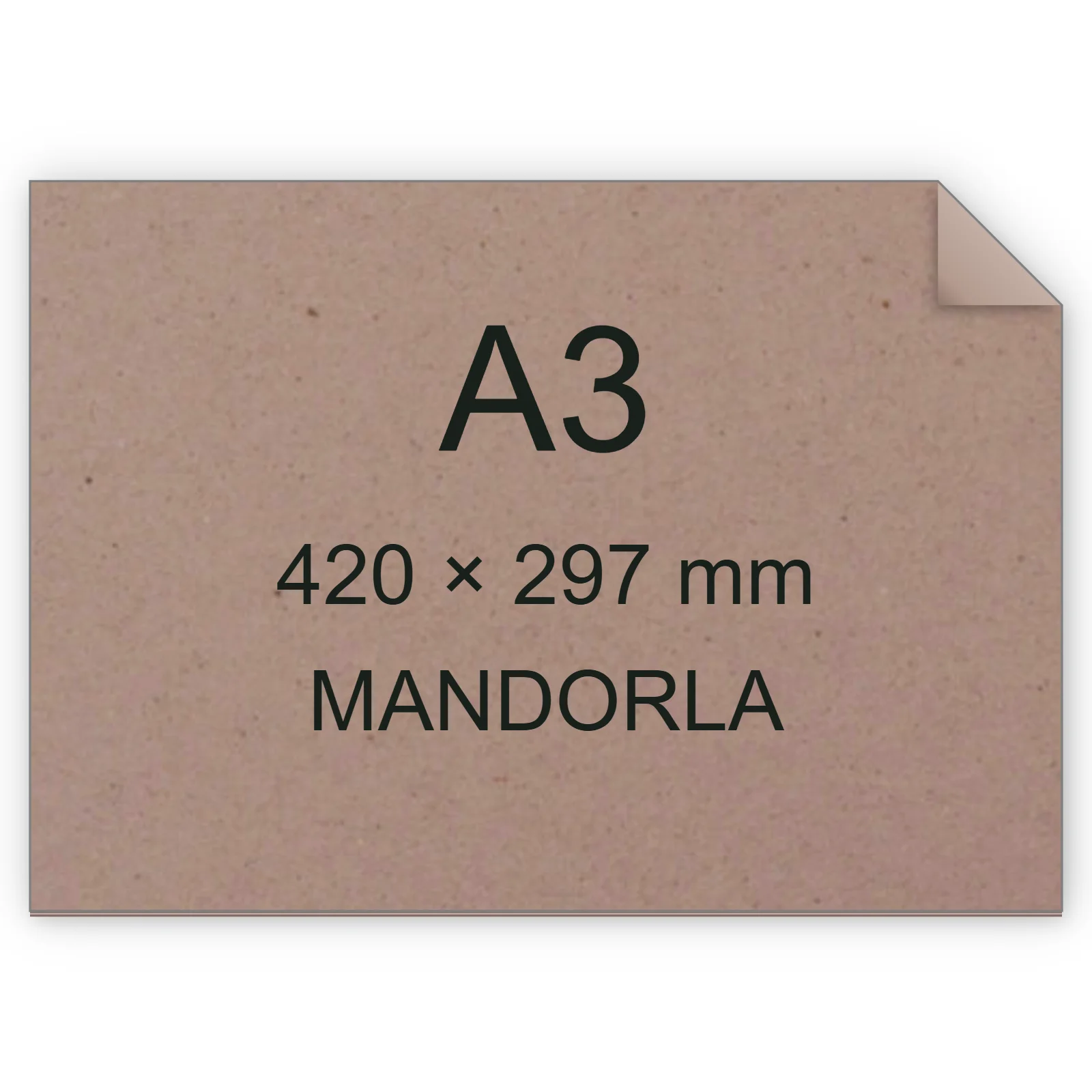 Cartoncino Favini, Crush, 250 g/m², A3, MANDORLA bra6714a3