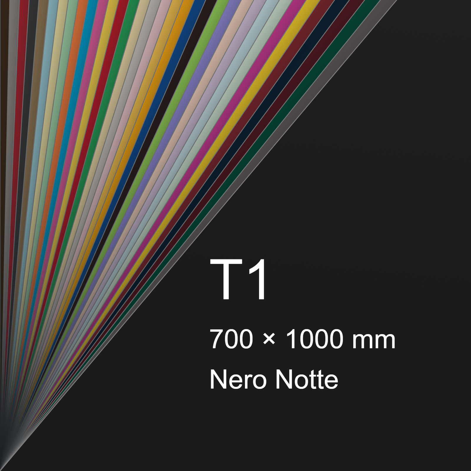Cartoncino Favini, Burano, 140 g/m², T1, NERO NOTTE 63 bra802T1 - immagine aggiuntiva
