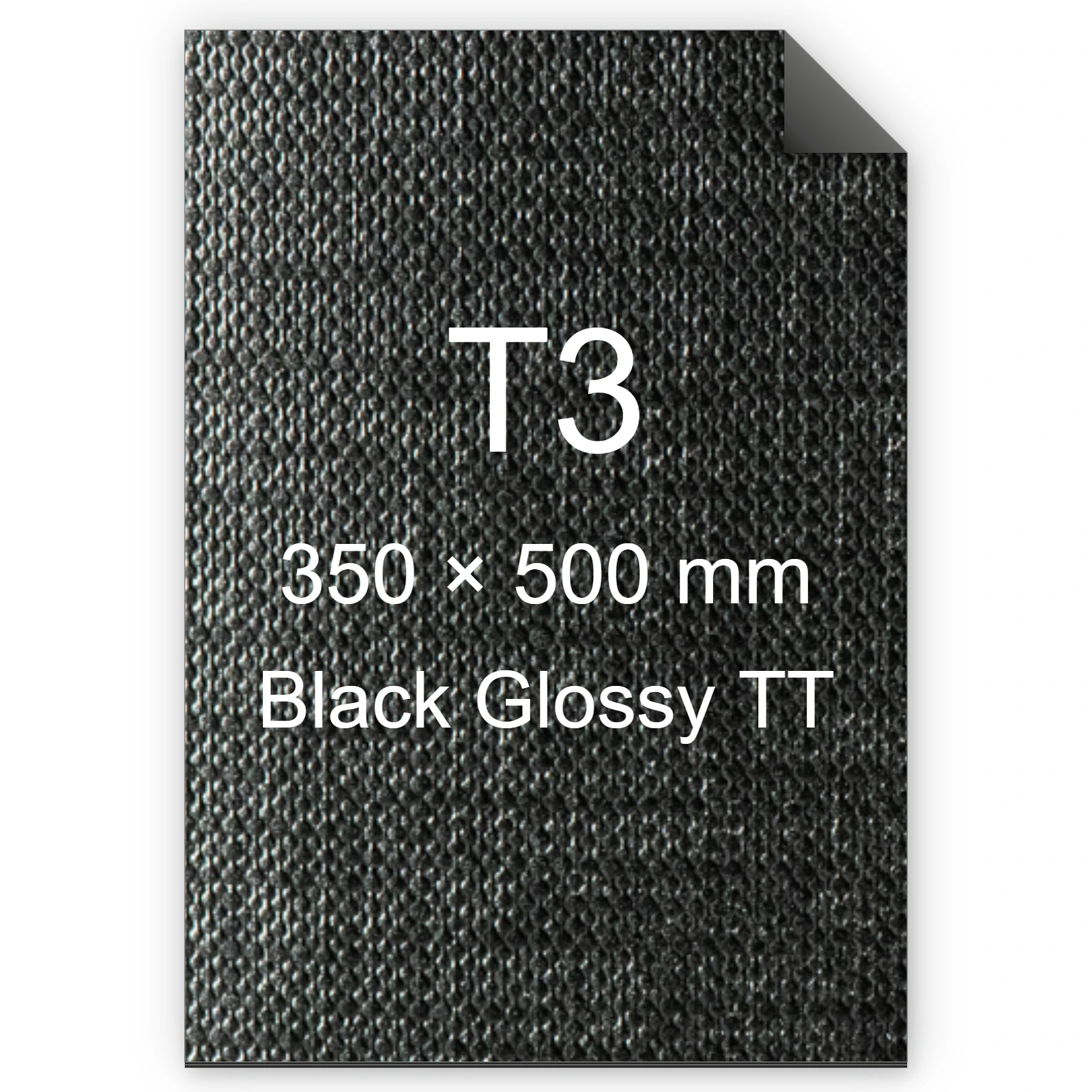 Cartoncino Favini, Classy Covers, 125 g/m², T3, BLACK GLOSSY TT bra6638t3