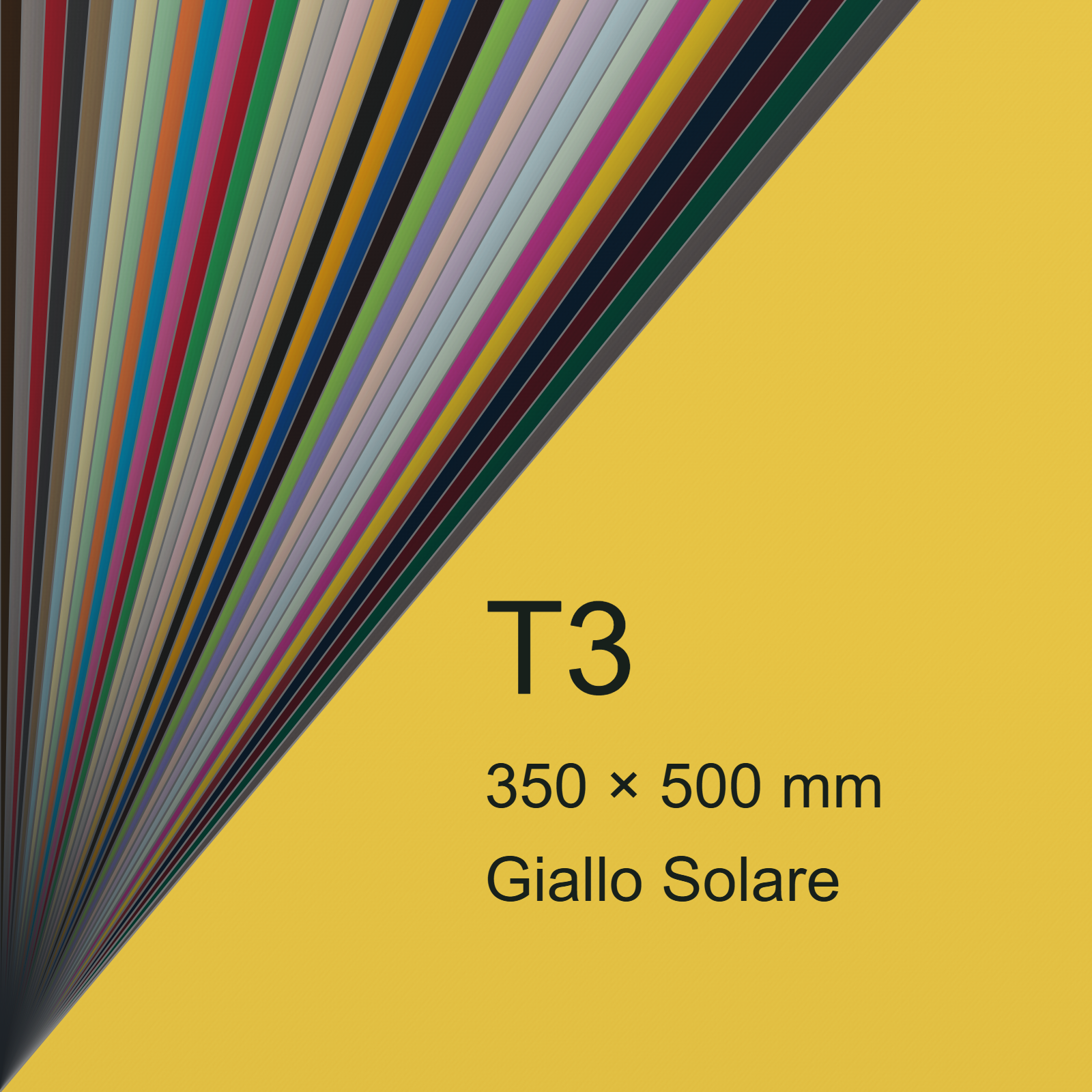 Cartoncino Favini, Burano, 140 g/m², T3, GIALLO SOLARE 53 bra587T3 - immagine aggiuntiva