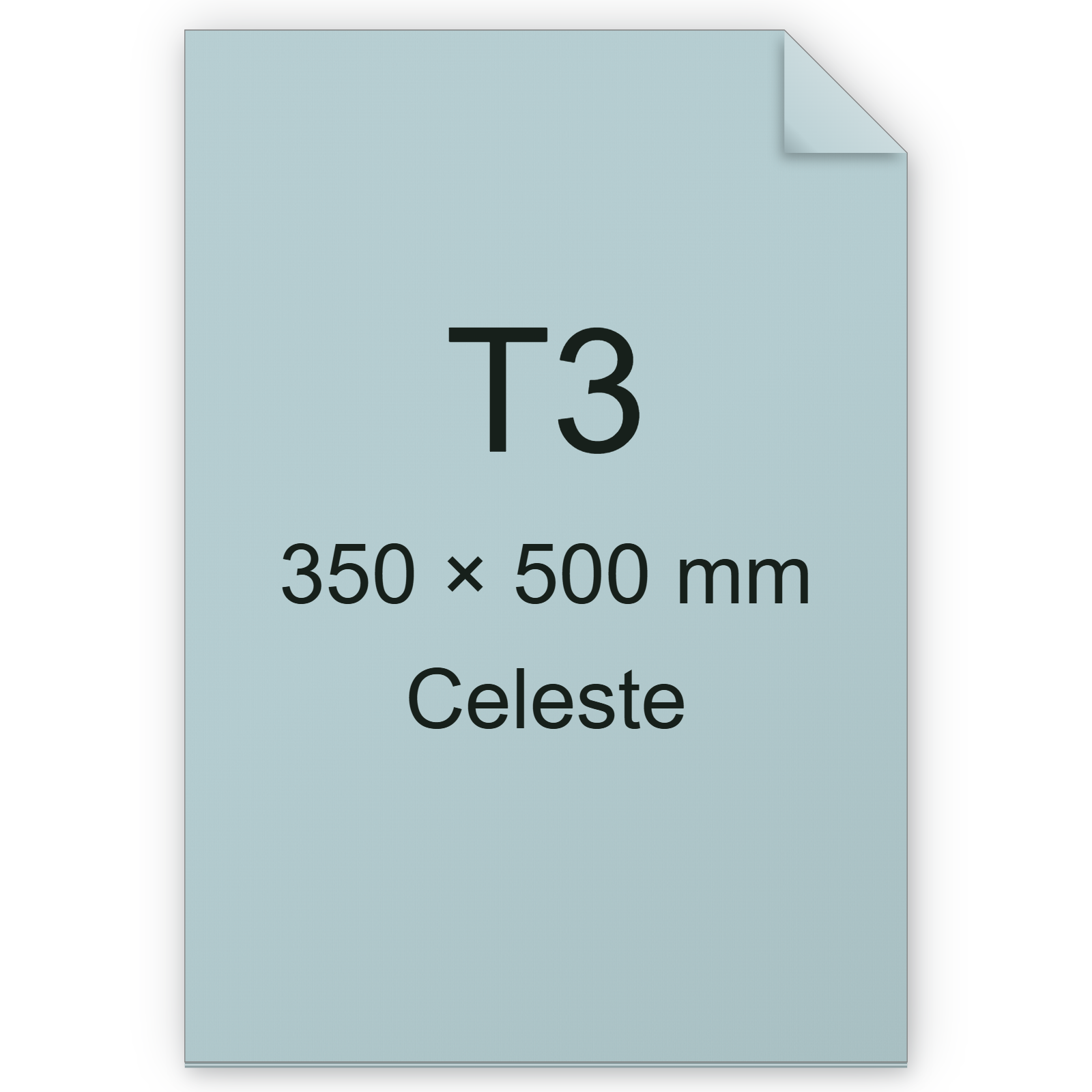 Carta Favini, Burano, 90 g/m², T3, CELESTE 03 bra834t3
