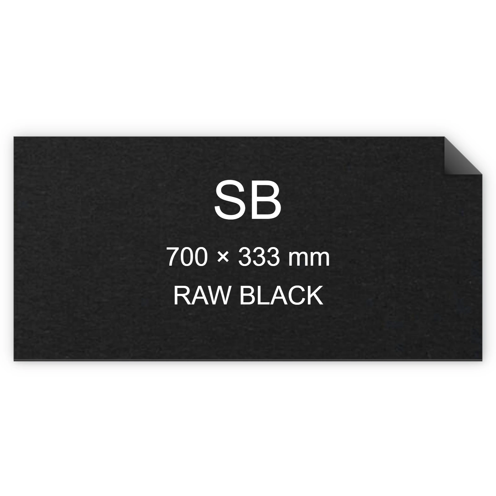 Cartoncino Favini, Shiro Echo Raw, 350 g/m², SB, RAW BLACK bra6654sb