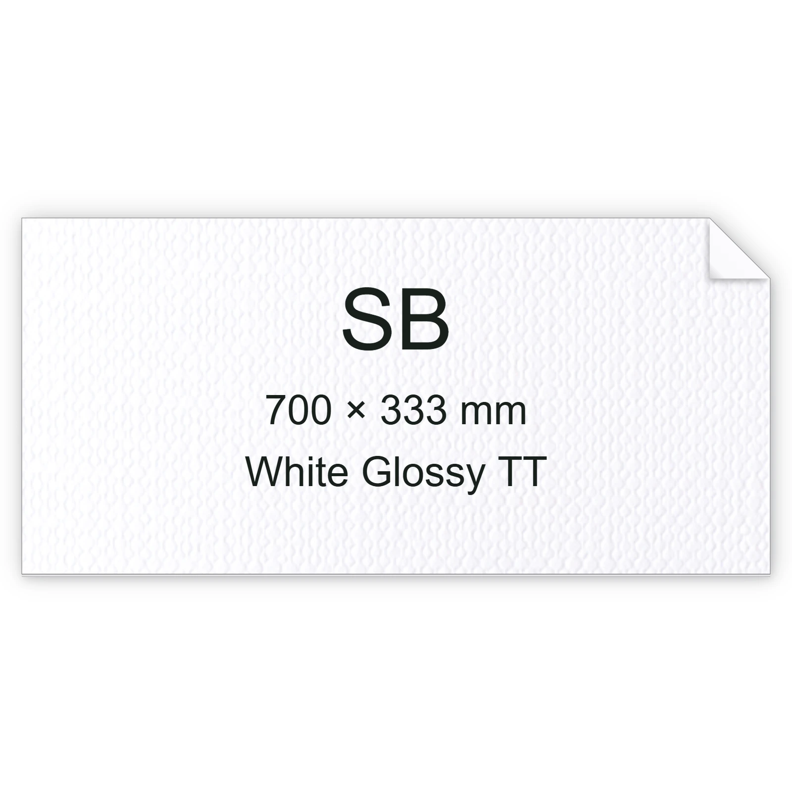 Cartoncino Favini, Classy Covers, 125 g/m², SB, WHITE GLOSSY TT bra6635sb