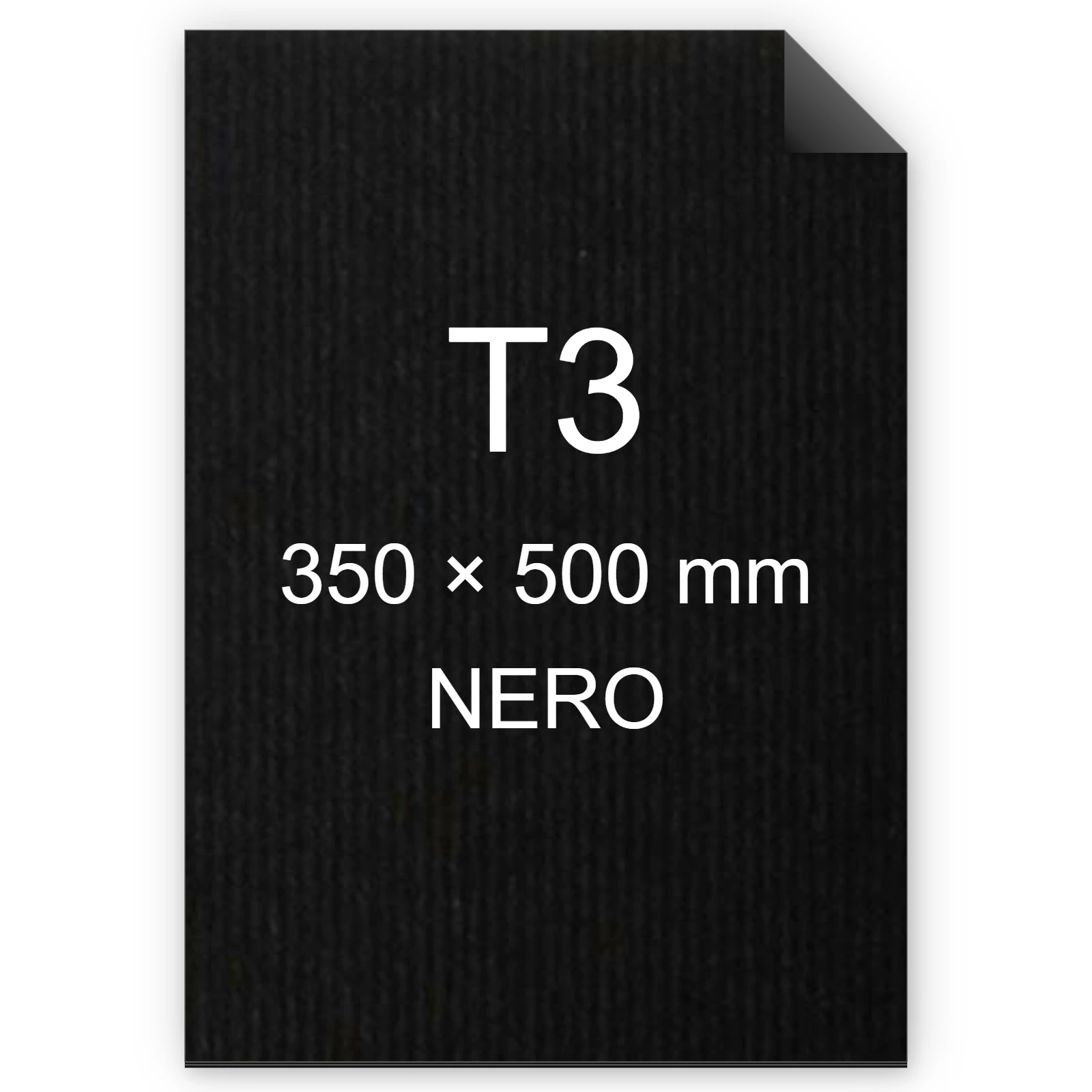 Cartoncino Favini, Twill, 240 g/m², T3, NERO bra696t3