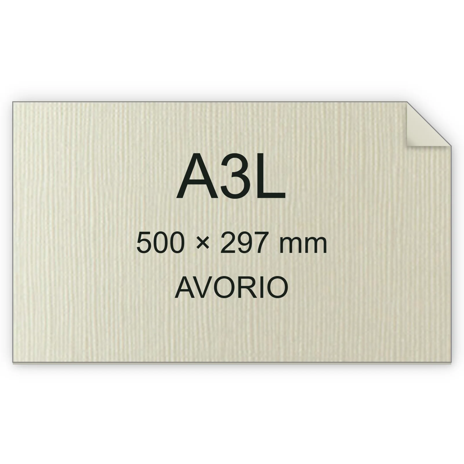 Cartoncino Favini, Bianco Flash Ivory trama tela, 300 g/m², A3L, AVORIO bra6805a3l
