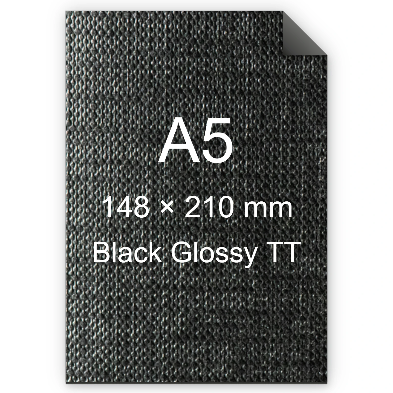 Cartoncino Favini, Classy Covers, 125 g/m², A5, BLACK GLOSSY TT bra6638a5