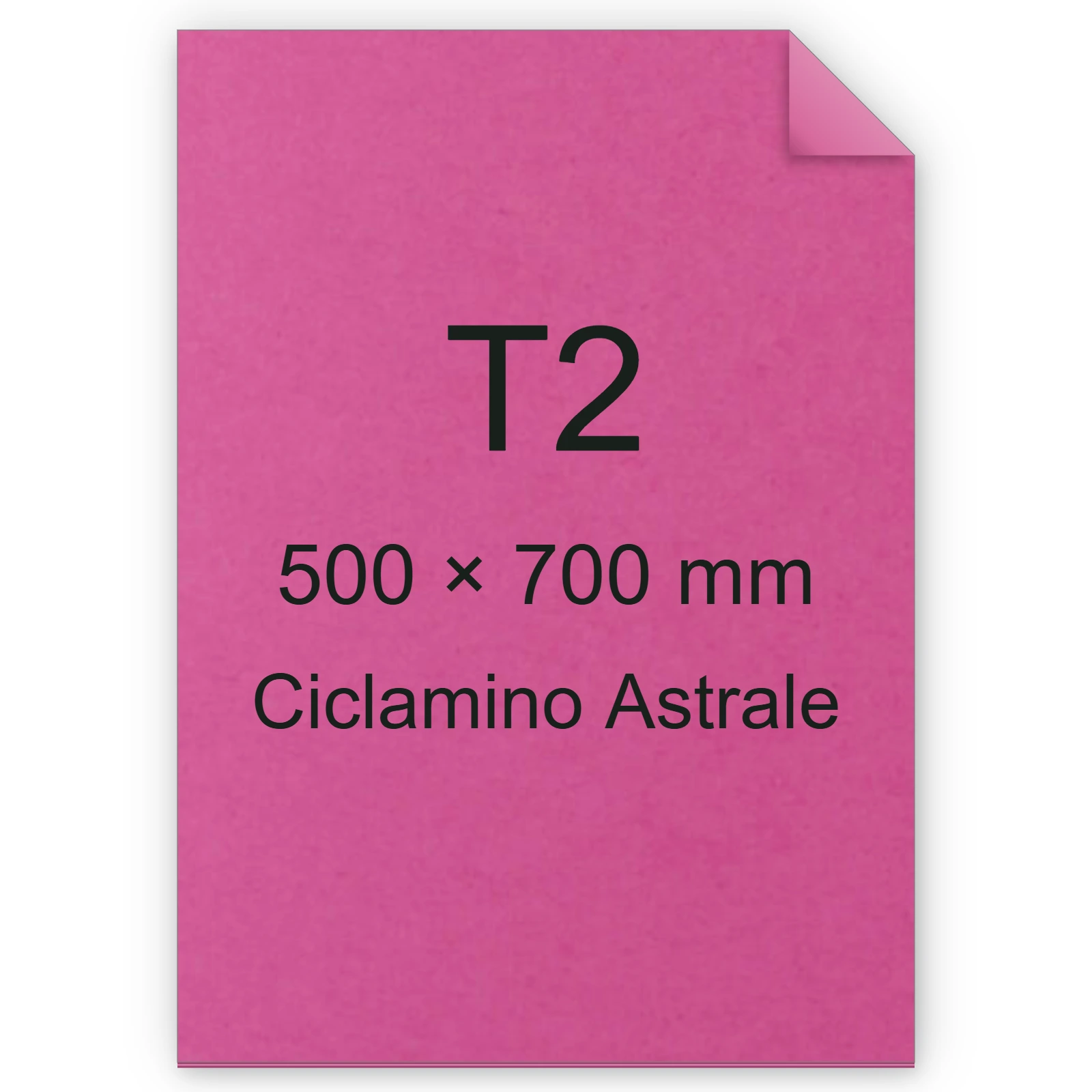 Cartoncino Favini, Burano, 250 g/m², T2, CICLAMINO ASTRALE 58 BRA585t2