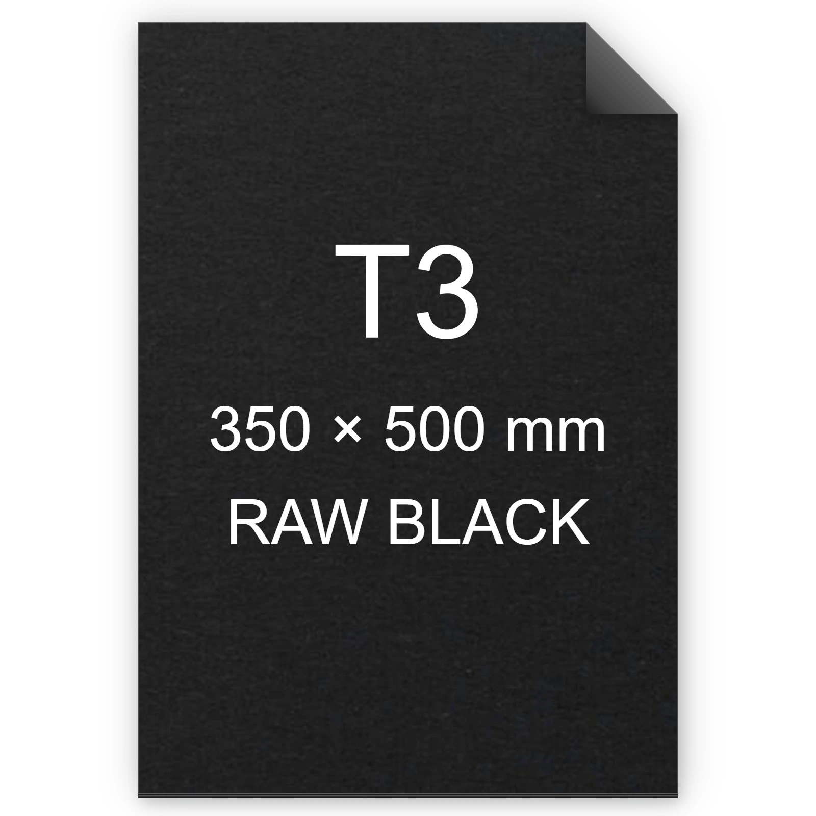 Cartoncino Favini, Shiro Echo Raw, 200 g/m², T3, RAW BLACK bra6652t3