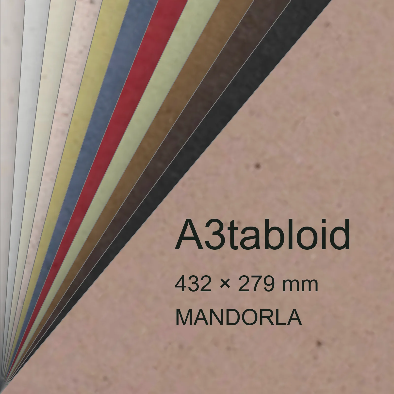 Cartoncino Favini, Crush, 120 g/m², A3tabloid, MANDORLA bra6713a3tabloid - immagine aggiuntiva