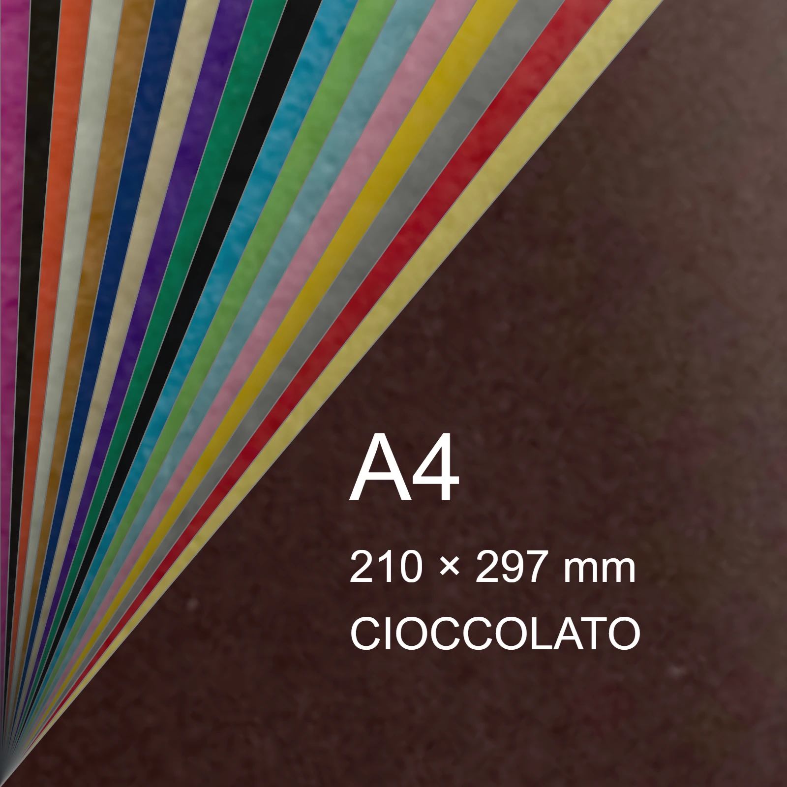 Cartoncino Favini, Prisma Plastificato, 250 g/m², A4, CIOCCOLATO bra1323 - immagine aggiuntiva