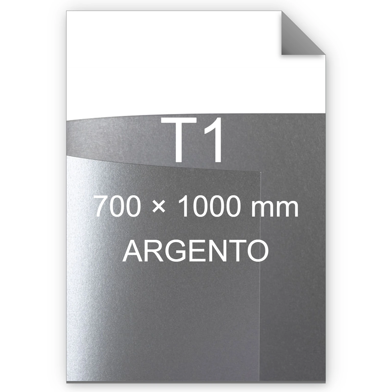 Cartoncino Favini, Metallica, 290 g/m², T1, ARGENTO FAVA32I111