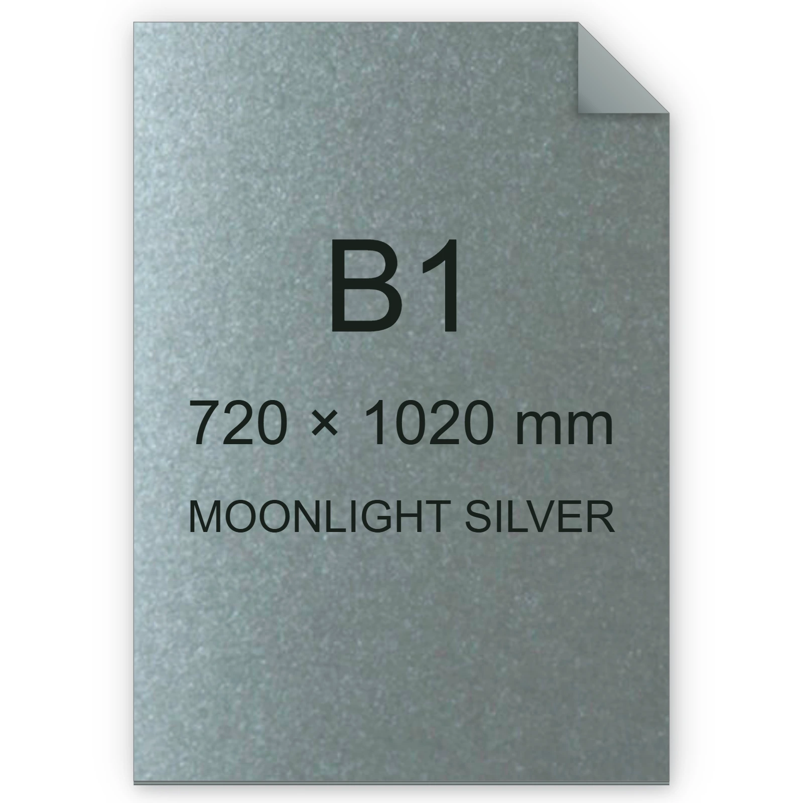 Cartoncino Favini, Majestic Classic, 290 g/m², B1, MOONLIGHT SILVER bra754b1