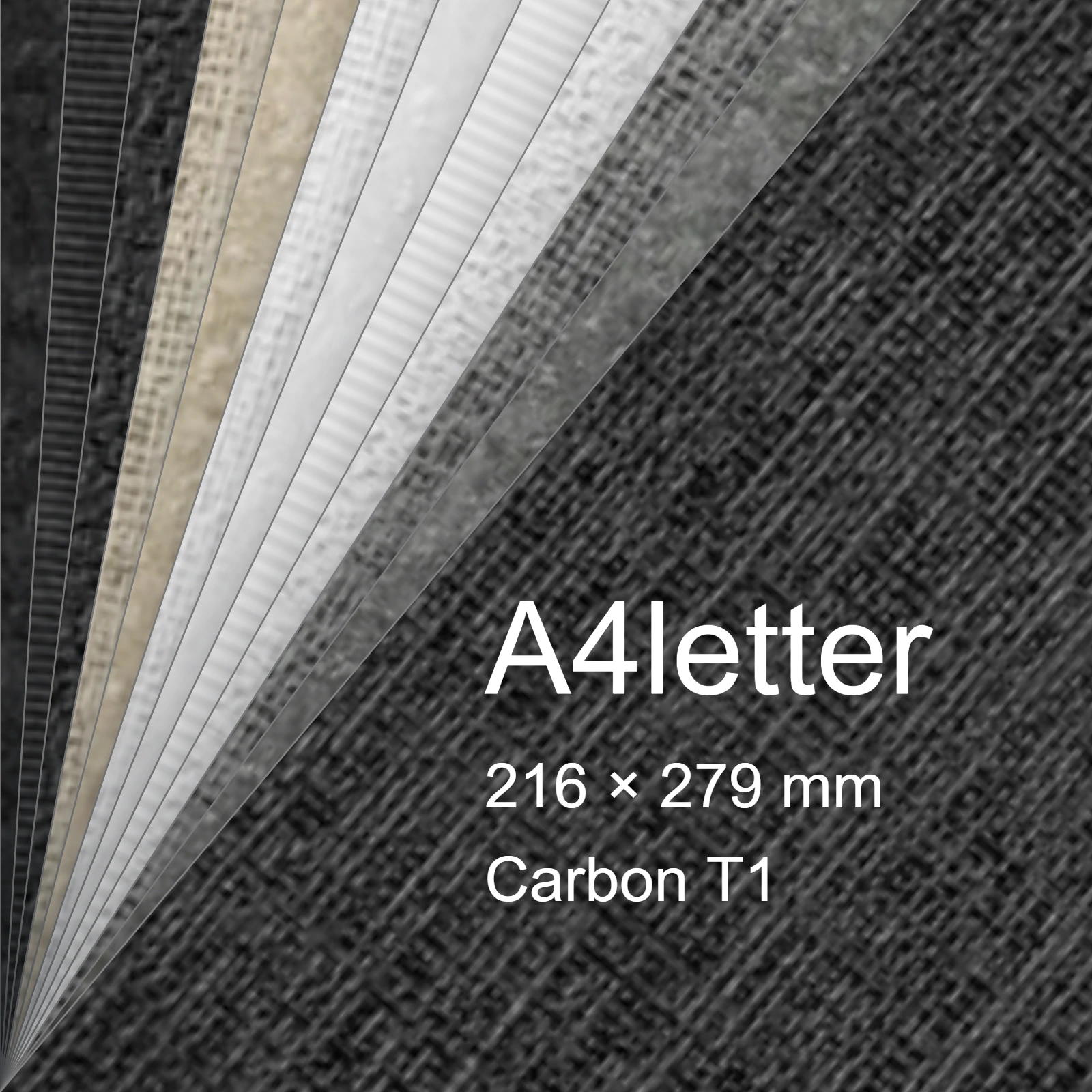 Carta Favini, Classy Covers, 115 g/m², A4letter, CARBON T1 bra6647a4letter - immagine aggiuntiva