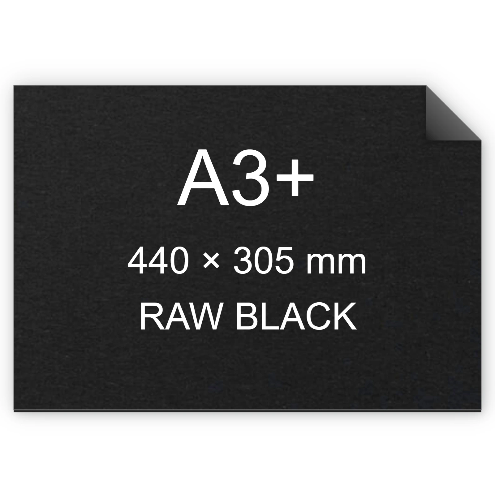 Cartoncino Favini, Shiro Echo Raw, 350 g/m², A3+, RAW BLACK bra6654a3+
