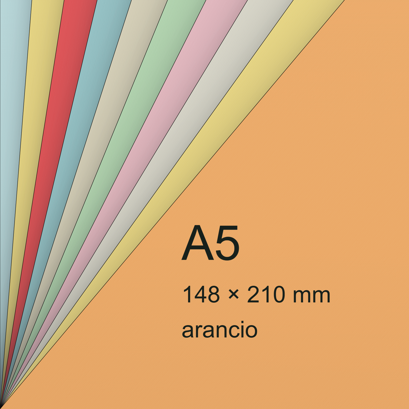Cartoncino ManilaFormosa ARANCIO, a5, 140gr bra524a5 - immagine aggiuntiva