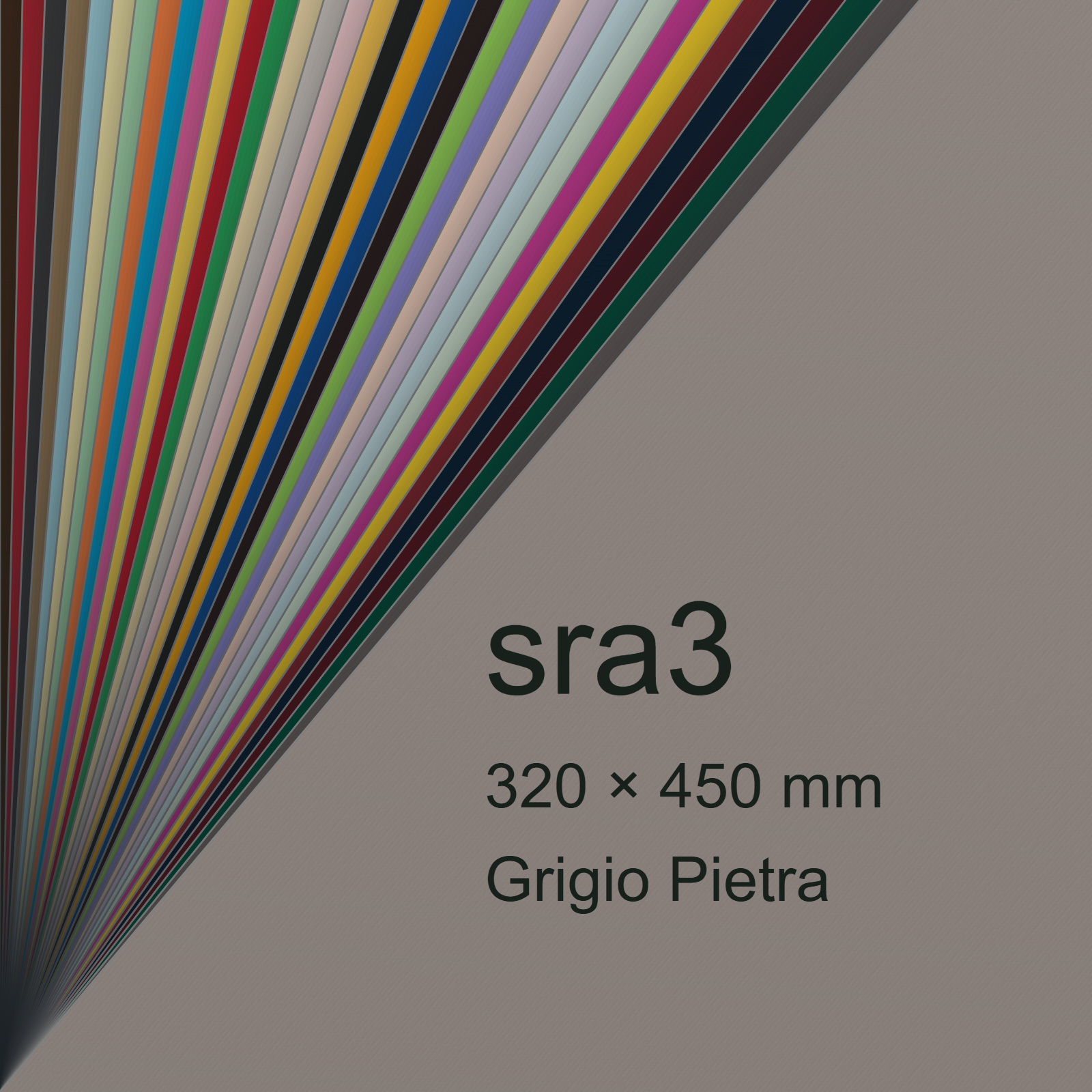 Cartoncino Favini, Burano, 140 g/m², SRA3, GRIGIO PIETRA 14 bra1811sra3 - immagine aggiuntiva