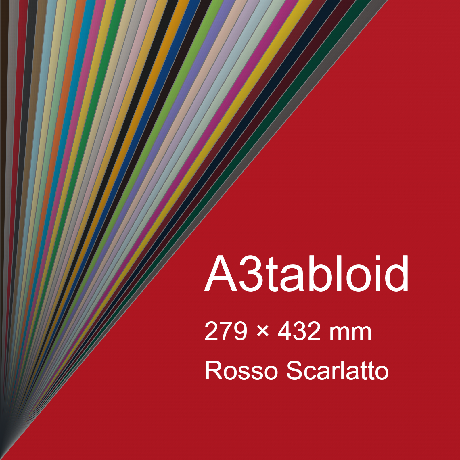 Cartoncino Favini, Burano, 200 g/m², A3TABLOID, ROSSO SCARLATTO 61 bra592a3tabloid - immagine aggiuntiva