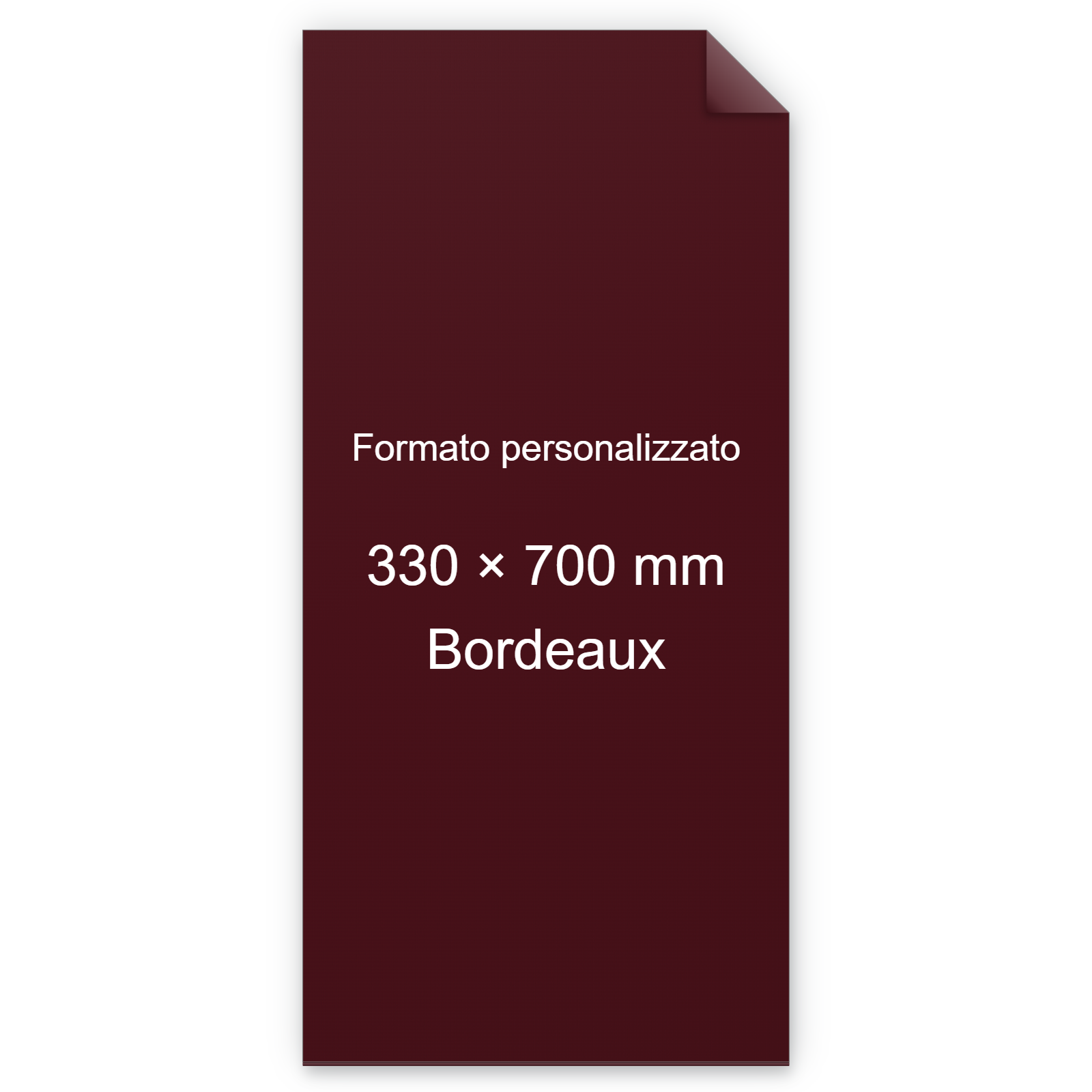 Cartoncino Favini, Burano, 320 g/m², 330x700 mm, BORDEAUX 76 BRA863sb