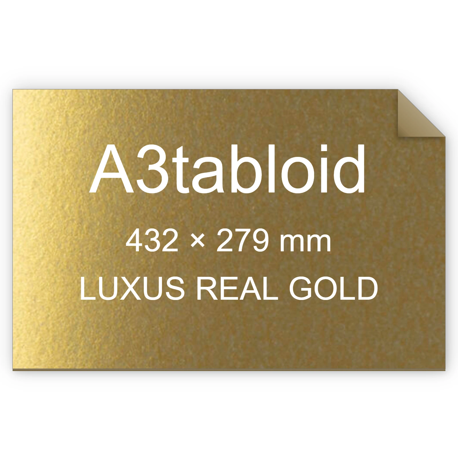 Cartoncino Favini, Majestic Digital HP Indigo, 250 g/m², A3tabloid, LUXUS REAL GOLD bra6550a3tabloid