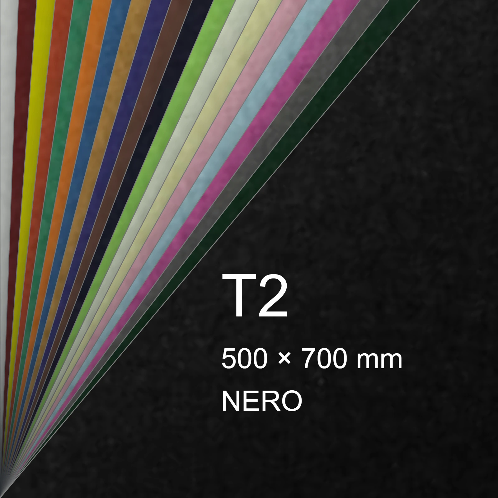 Cartoncino Favini, Prisma Color Sigillo Monoruvido, 220 g/m², T2, NERO 16 FAVA33A012 - immagine aggiuntiva