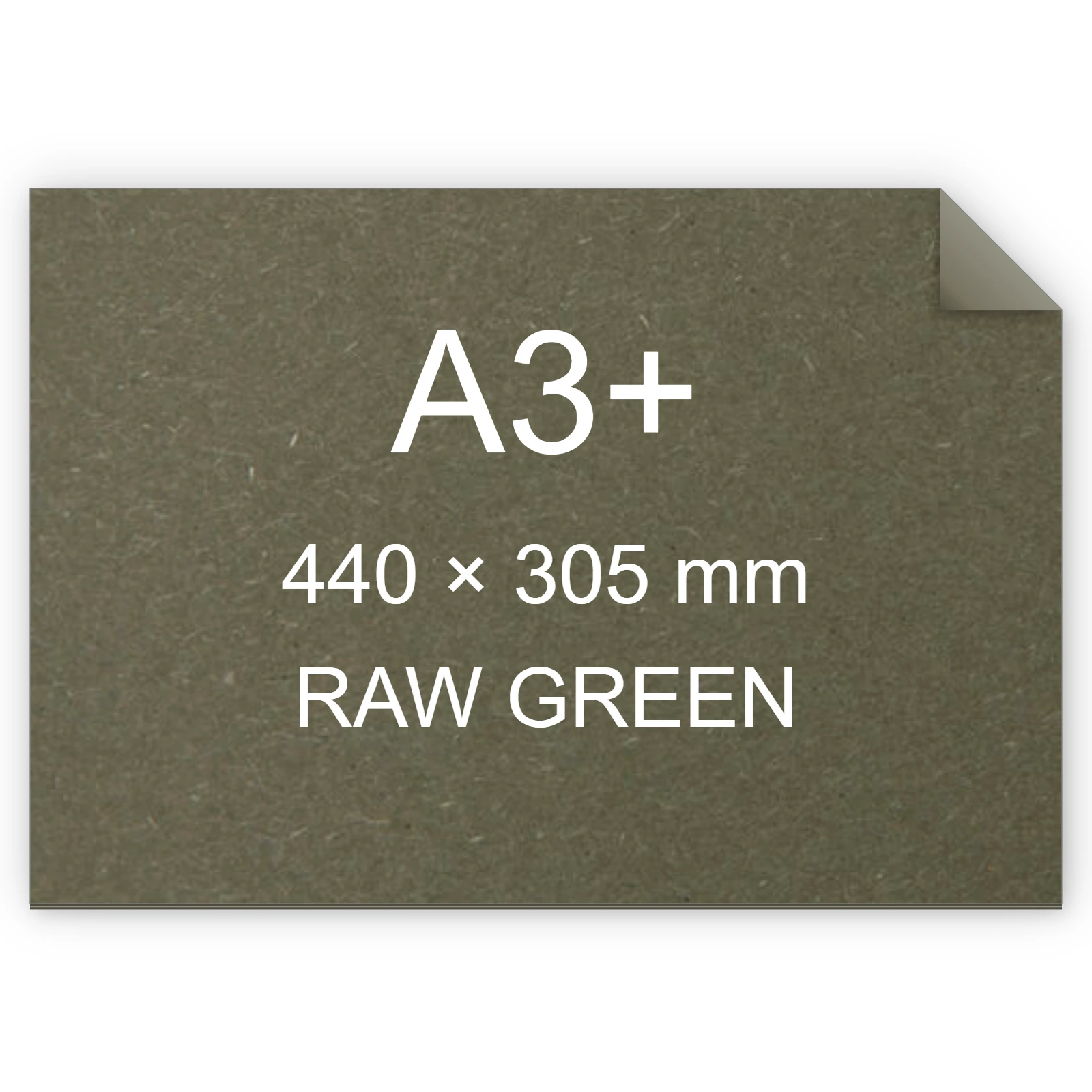 Cartoncino Favini, Shiro Echo Raw, 350 g/m², A3+, RAW GREEN bra6665a3+