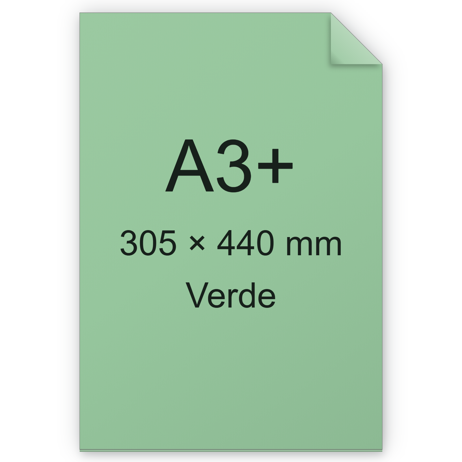 Carta Favini, Burano, 90 g/m², A3+, VERDE 09 BRA561a3+