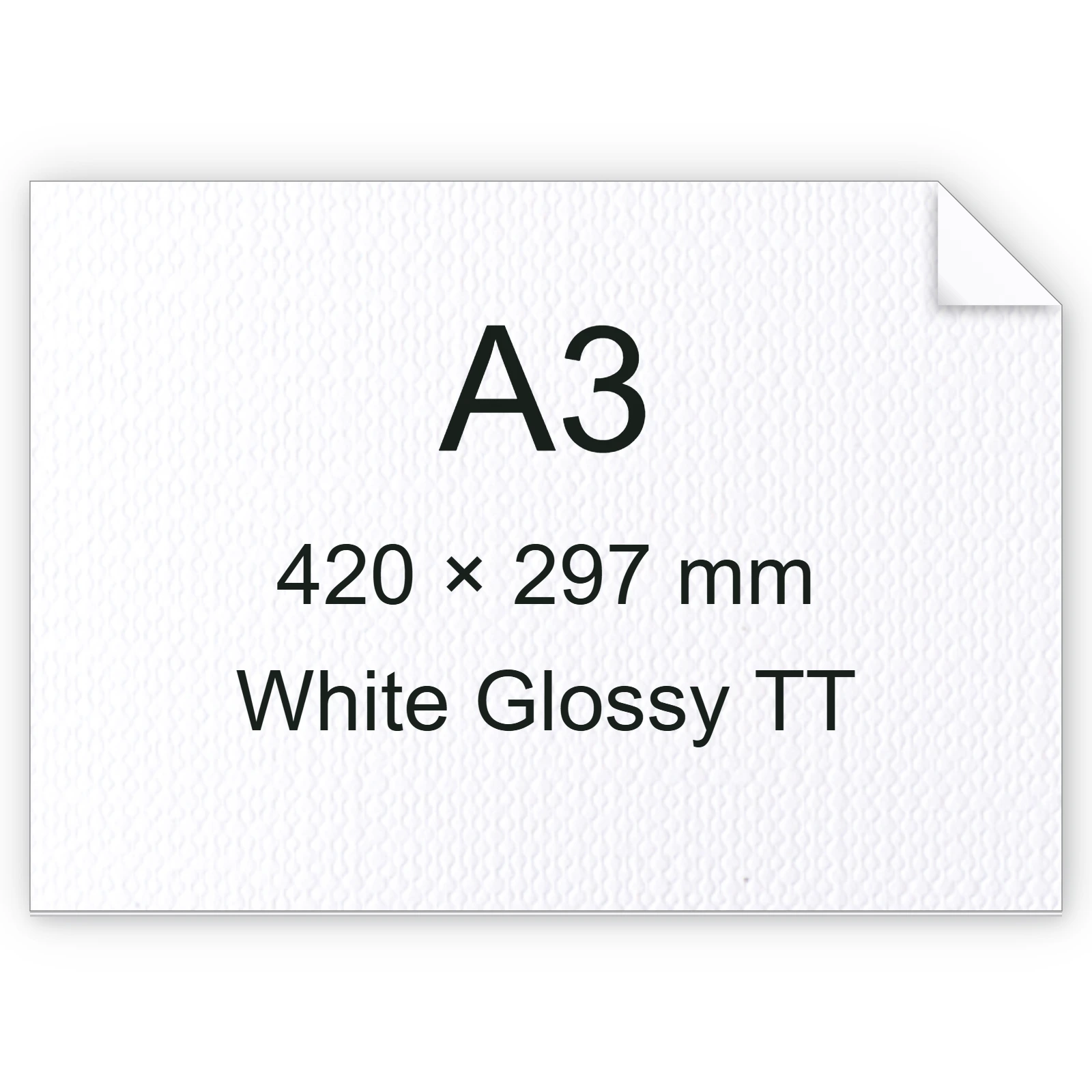 Cartoncino Favini, Classy Covers, 125 g/m², A3, WHITE GLOSSY TT bra6635a3