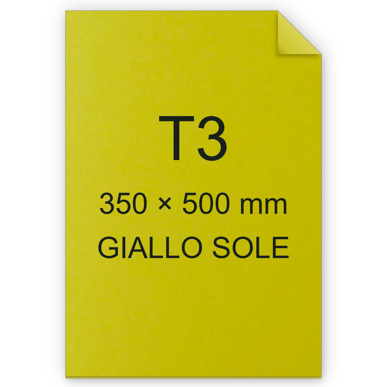 Cartoncino Favini, Bristol Color Sigillo, 200 g/m², T3, GIALLO SOLE 53 FAVA35B013