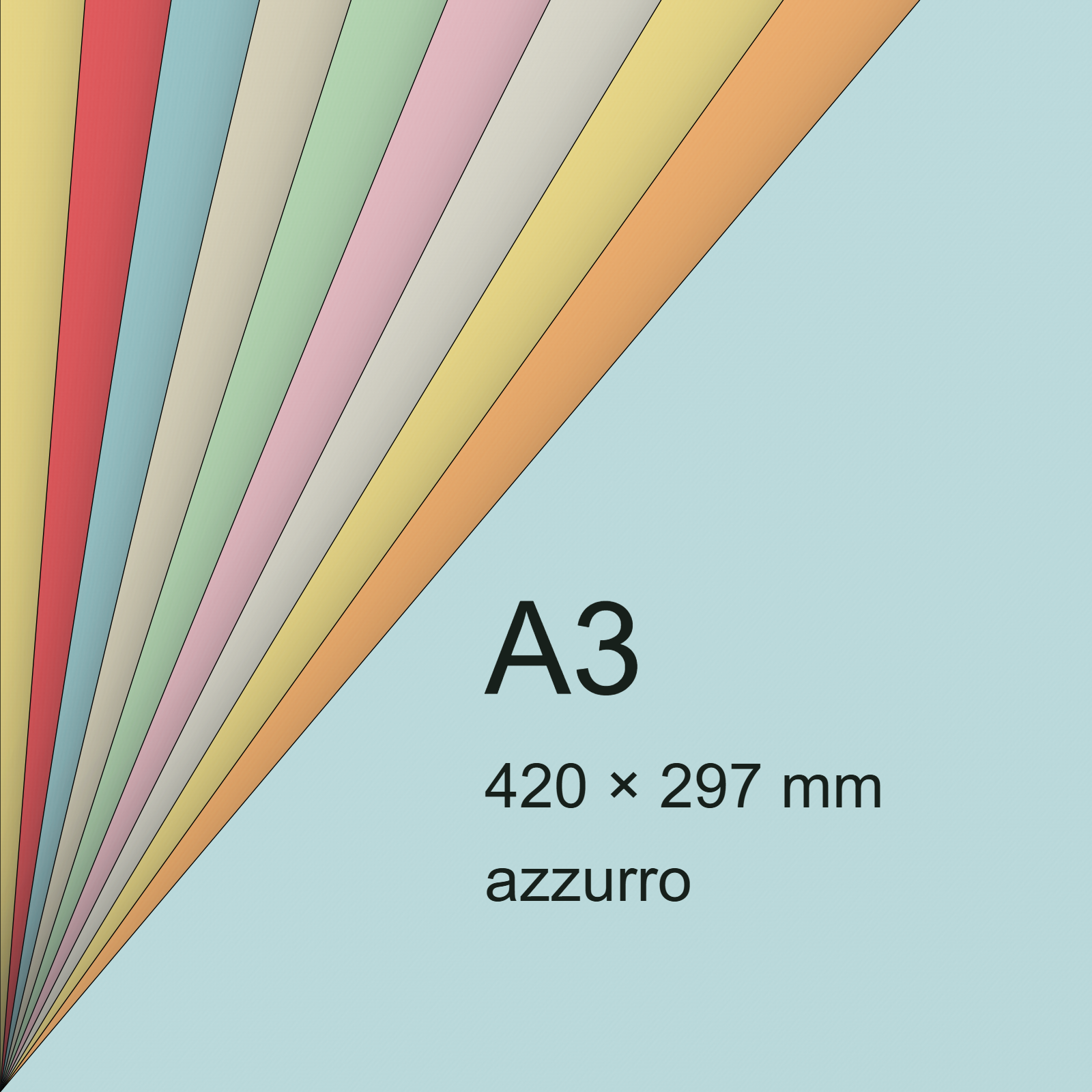 Cartoncino ManilaFormosa AZZURRO, a3, 140gr BRA85a3 - immagine aggiuntiva