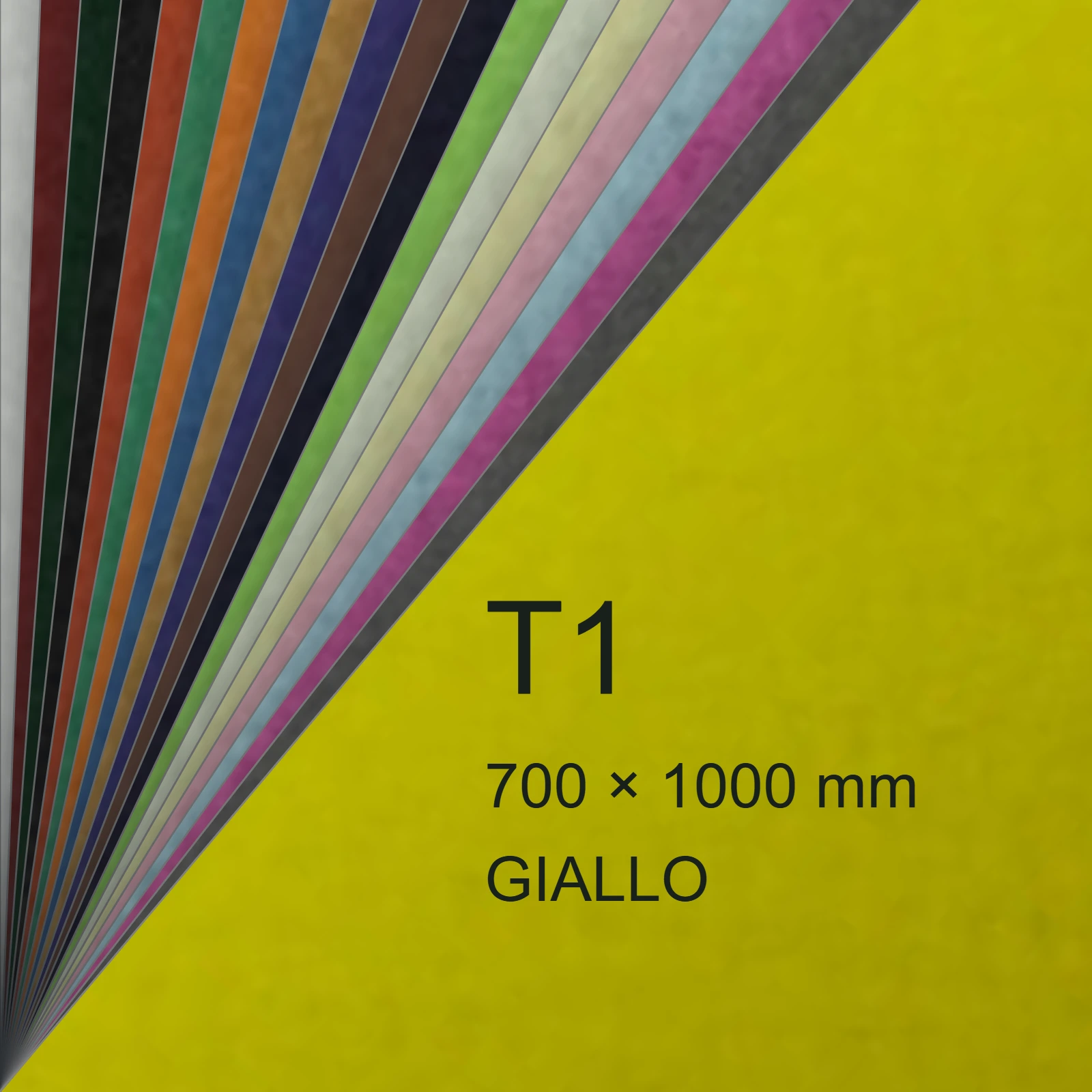Cartoncino Favini, Prisma Color Monoruvido, 220 g/m², T1, GIALLO 02 FAVA33B201 - immagine aggiuntiva