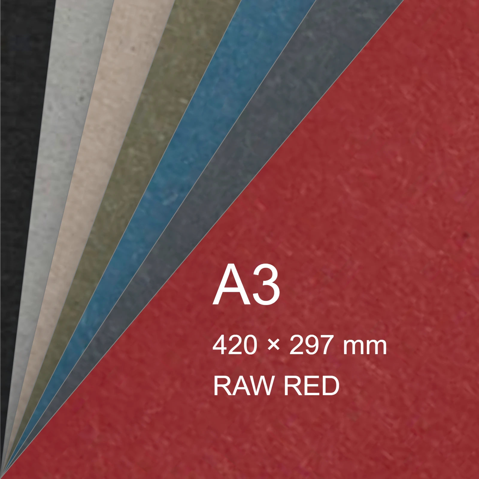 Cartoncino Favini, Shiro Echo Raw, 250 g/m², A3, RAW RED bra6670a3 - immagine aggiuntiva