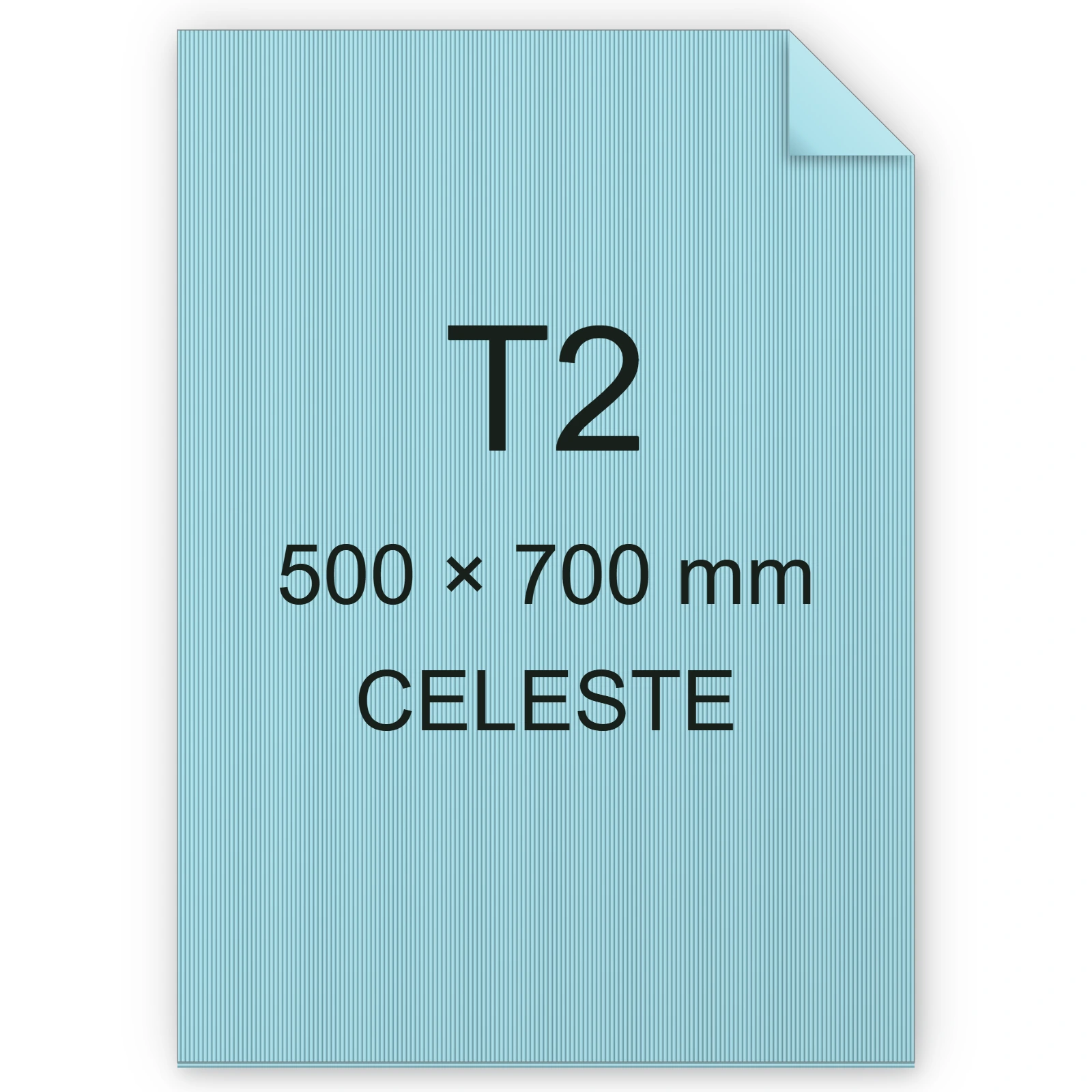 Cartoncino Favini, Sigillo Ondulato, 275 g/m², T2, CELESTE FAVA35T041