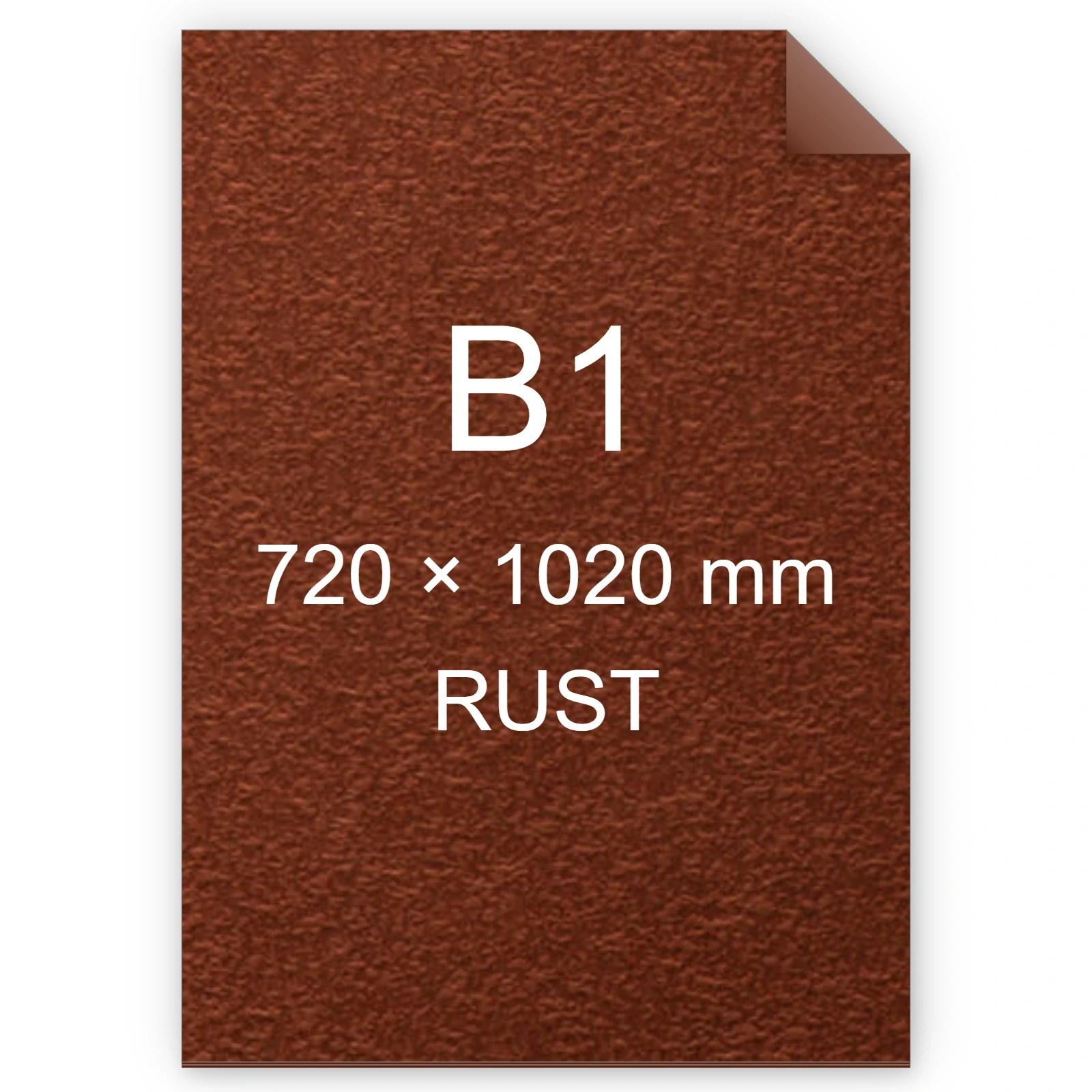 Cartoncino Favini, Tokyo, 120 g/m², B1, RUST bra6613b1
