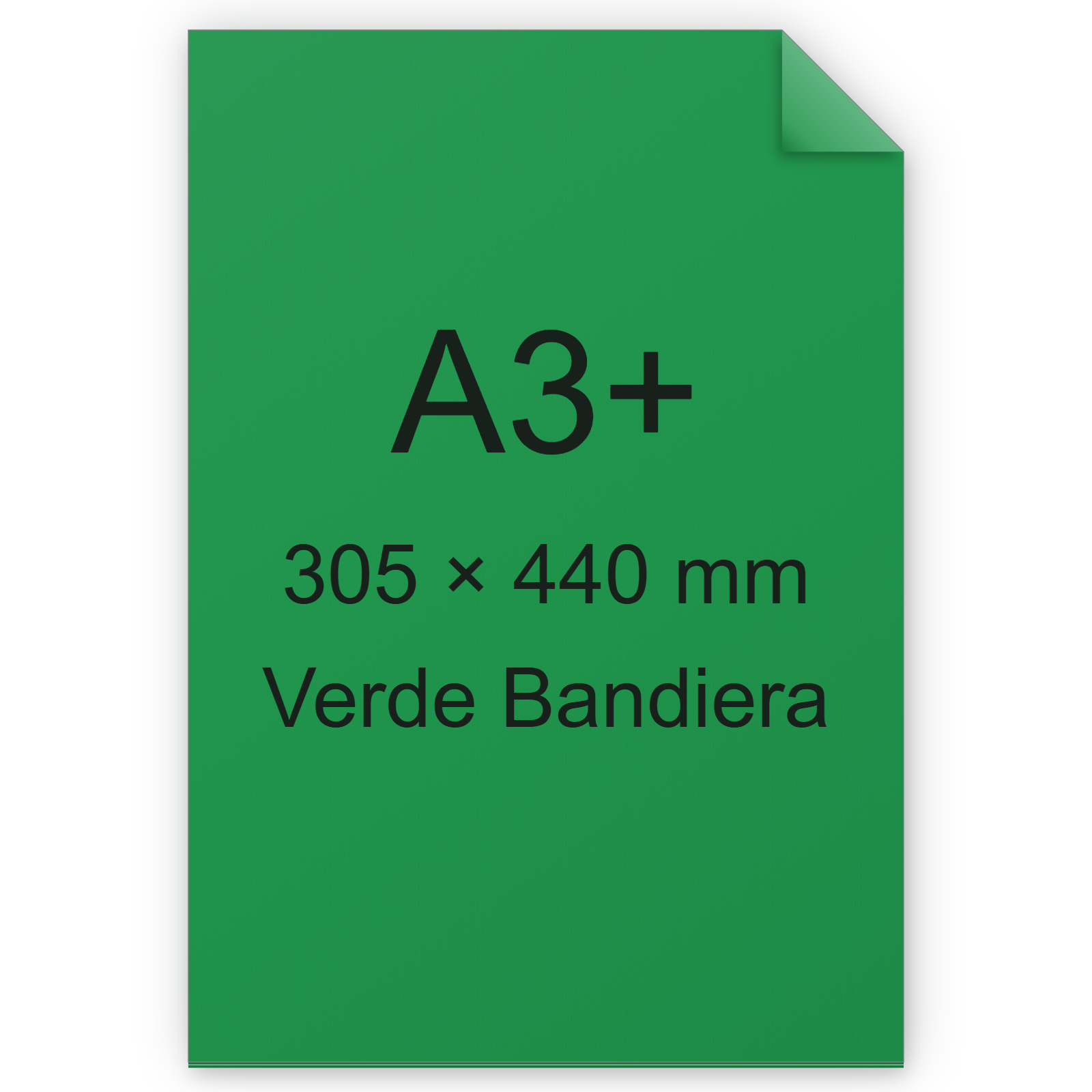 Carta Favini, Burano, 90 g/m², A3+, VERDE BANDIERA 60 BRA594a3+