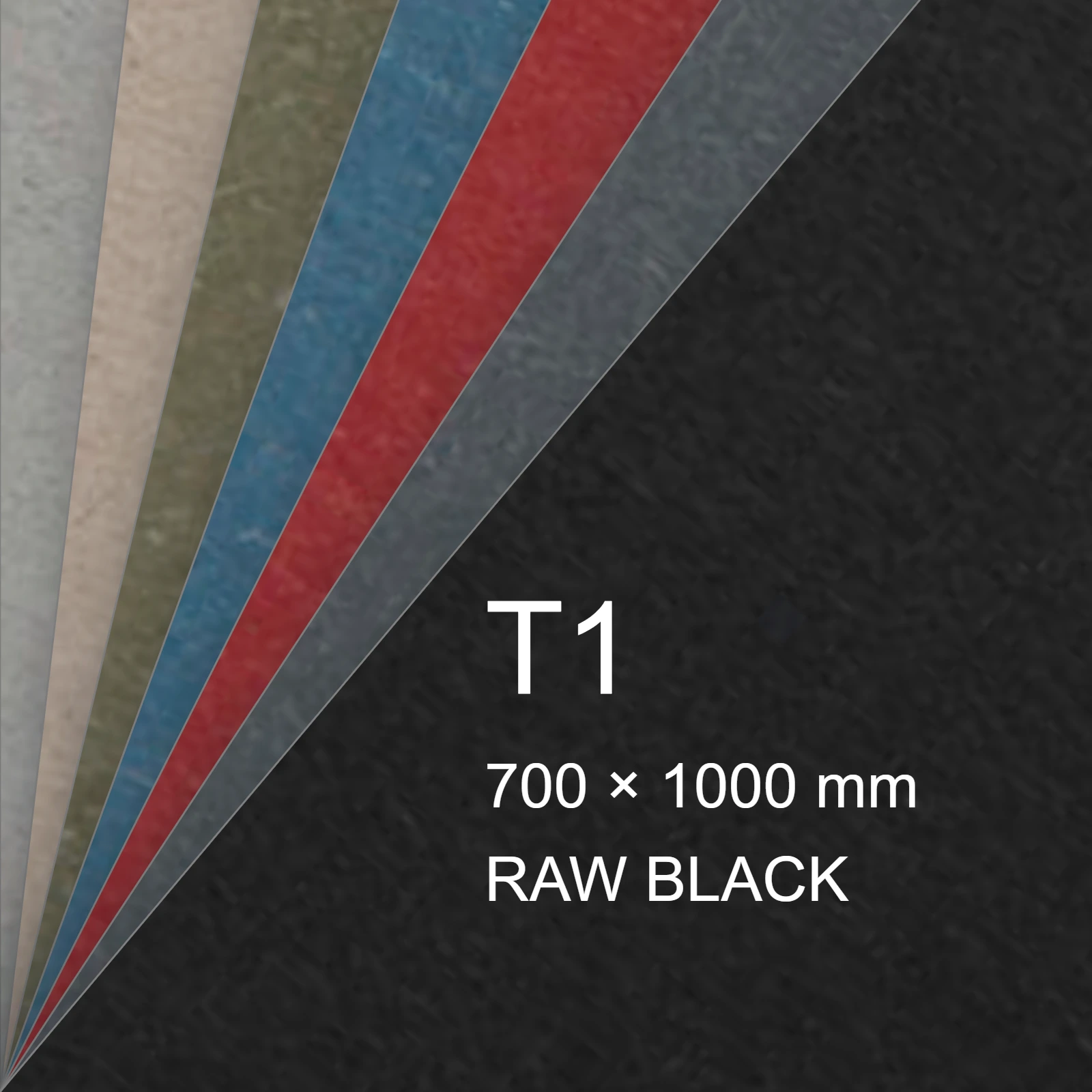 Cartoncino Favini, Shiro Echo Raw, 350 g/m², T1, RAW BLACK bra6654t1 - immagine aggiuntiva