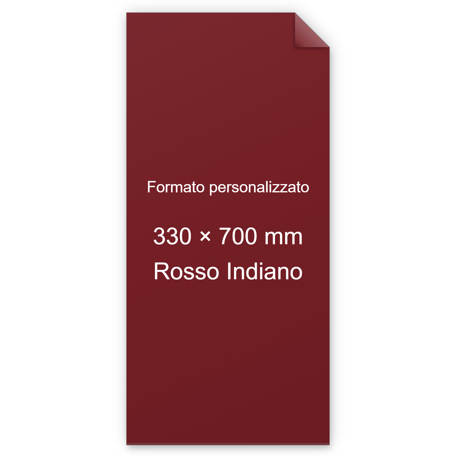Cartoncino Favini, Burano, 140 g/m², 330x700 mm, ROSSO INDIANO 69 bra853SB