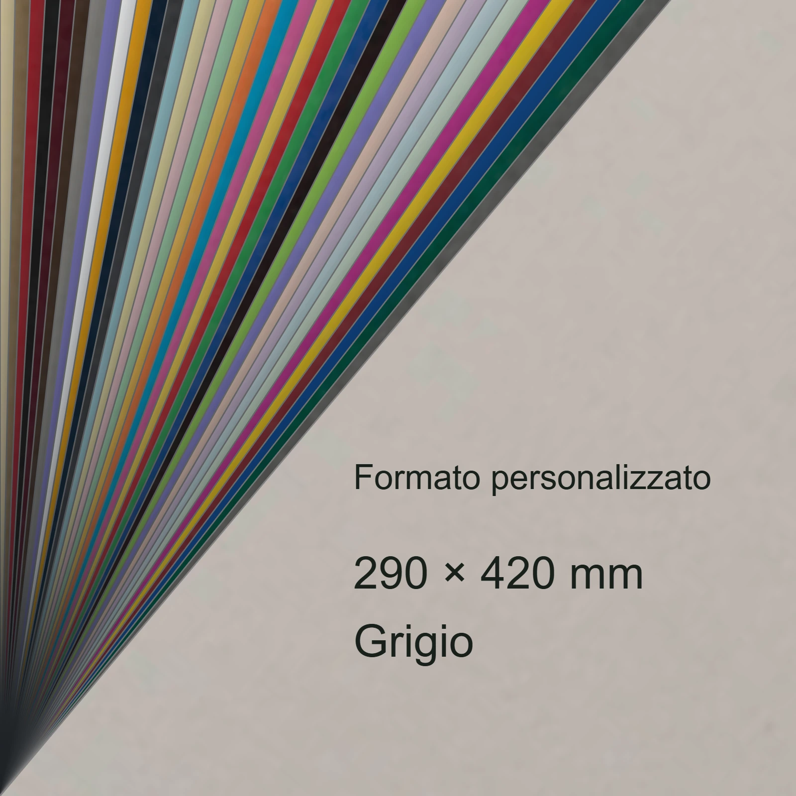 Cartoncino Favini, Burano, 140 g/m², 297x420 mm, GRIGIO 12 bra556A3 - immagine aggiuntiva