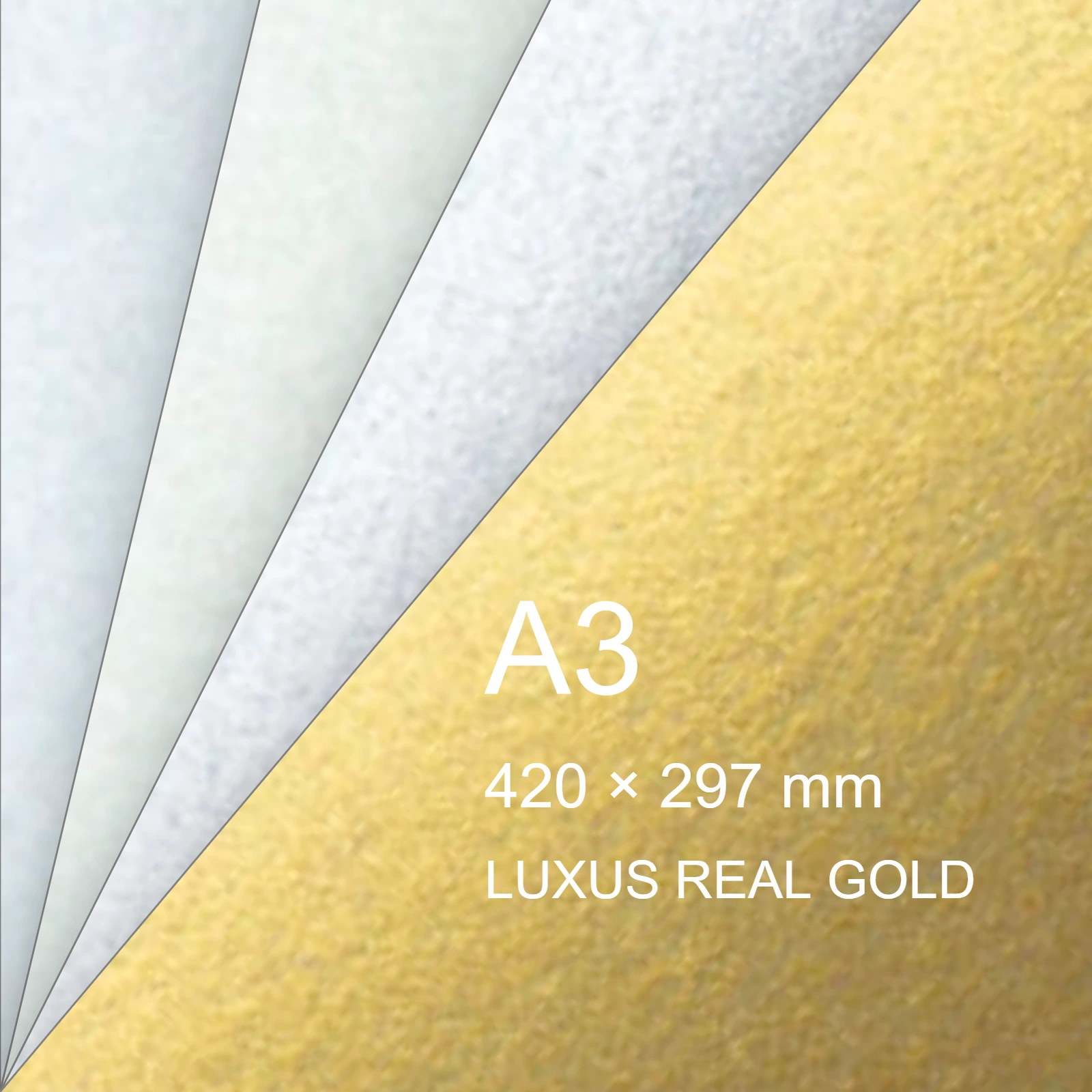 Cartoncino Favini, Majestic Digital HP Indigo, 250 g/m², A3, LUXUS REAL GOLD bra6550a3 - immagine aggiuntiva