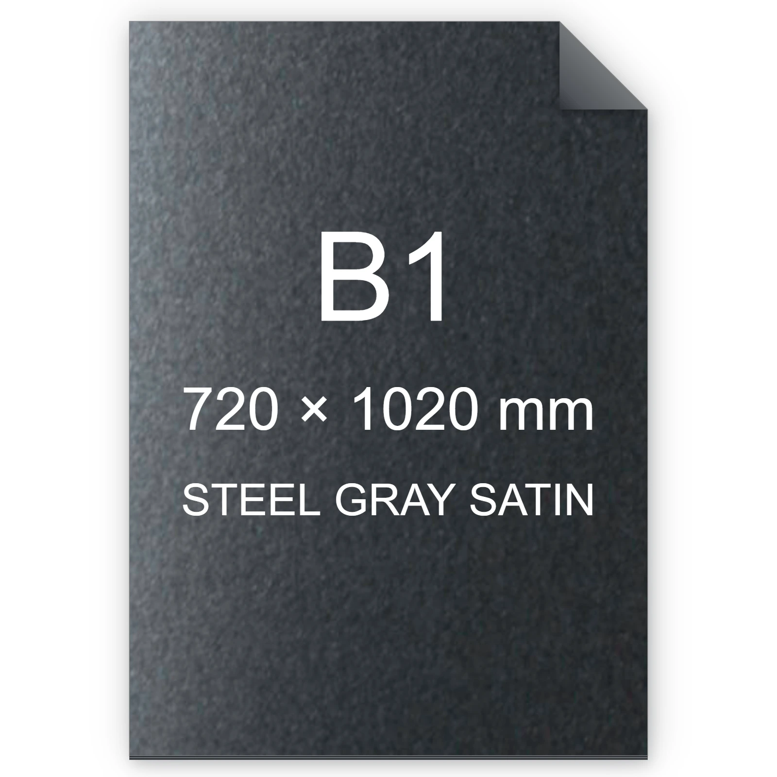 Cartoncino Favini, Majestic Satin, 290 g/m², B1, STEEL GRAY SATIN bra1003b1