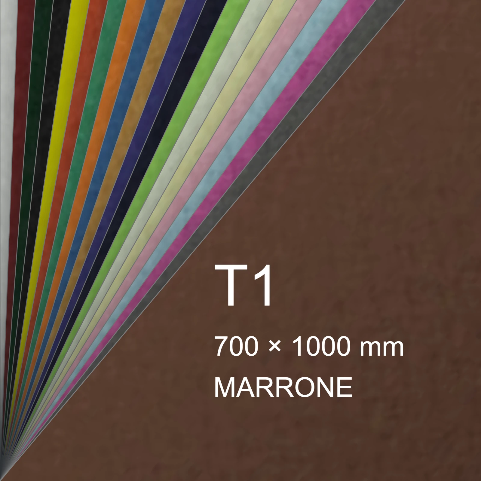 Cartoncino Favini, Prisma Color Monoruvido, 220 g/m², T1, MARRONE 08 FAVA33N201 - immagine aggiuntiva
