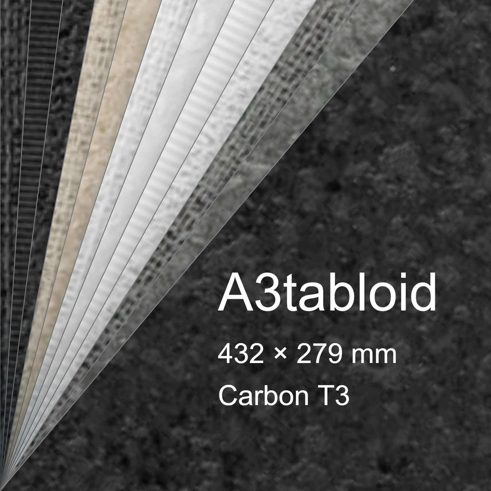 Carta Favini, Classy Covers, 115 g/m², A3tabloid, CARBON T3 bra6648a3tabloid - immagine aggiuntiva