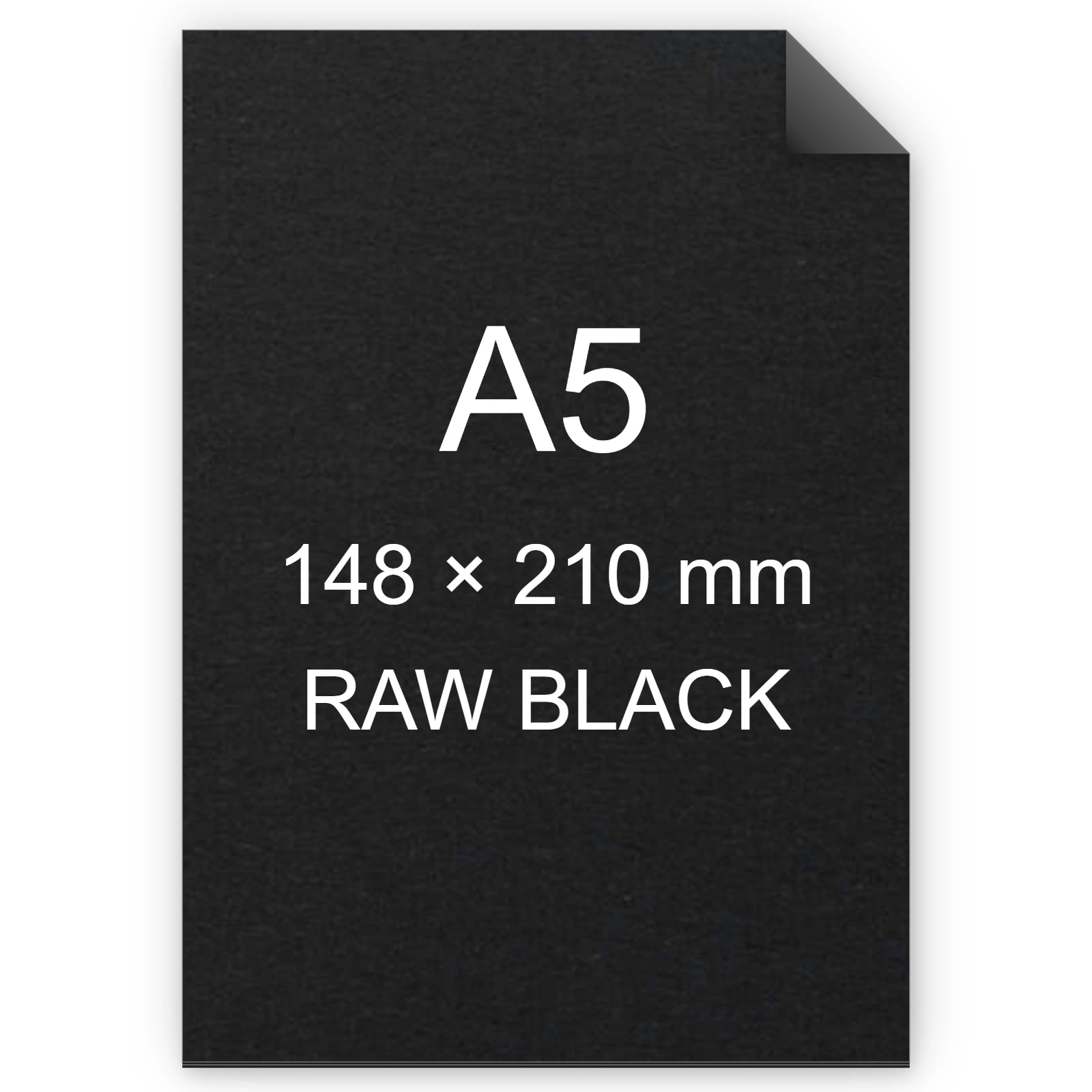 Cartoncino Favini, Shiro Echo Raw, 250 g/m², A5, RAW BLACK bra6653a5