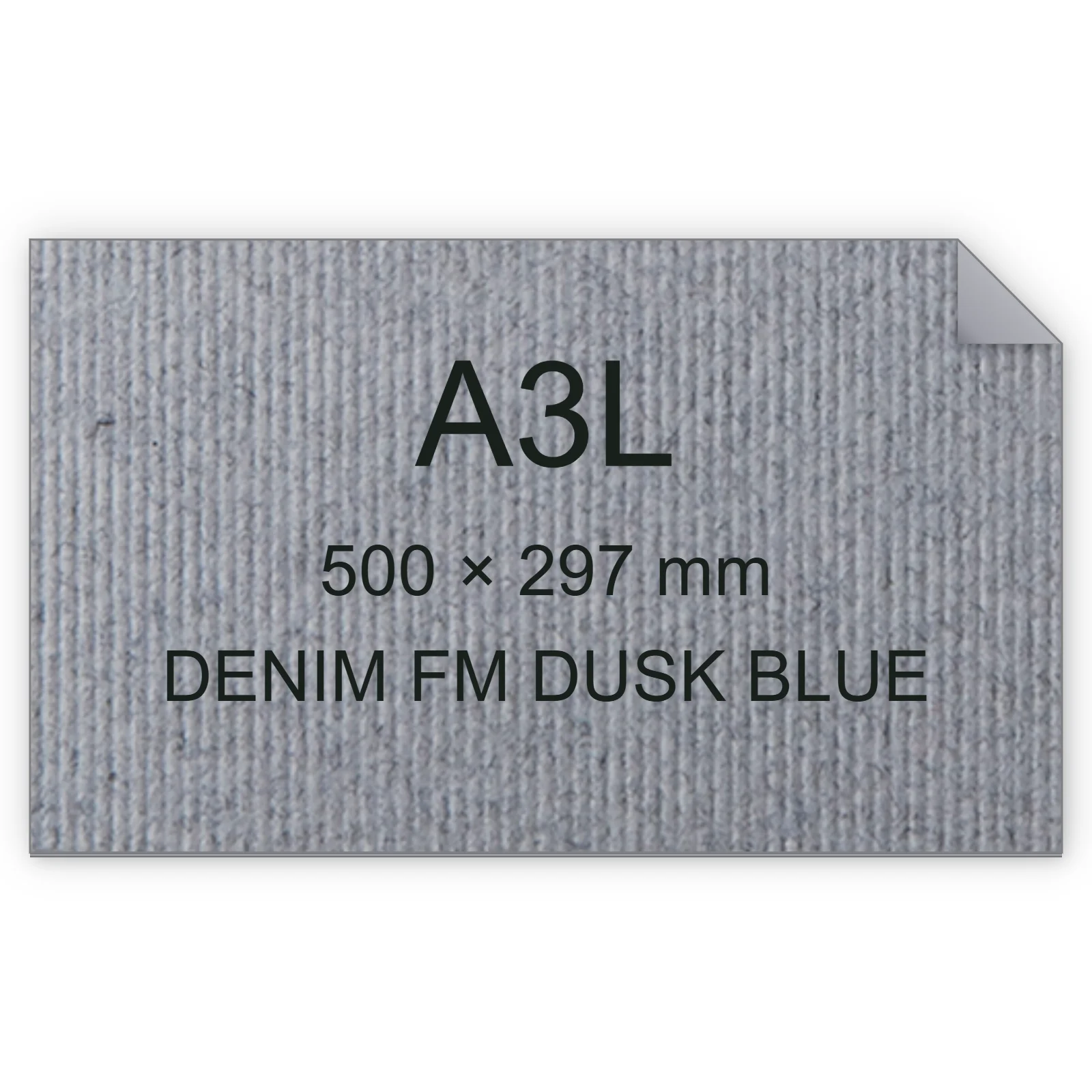 Cartoncino Favini, Refit, 250 g/m², A3L, DENIM FM DUSK BLUE bra6739a3l
