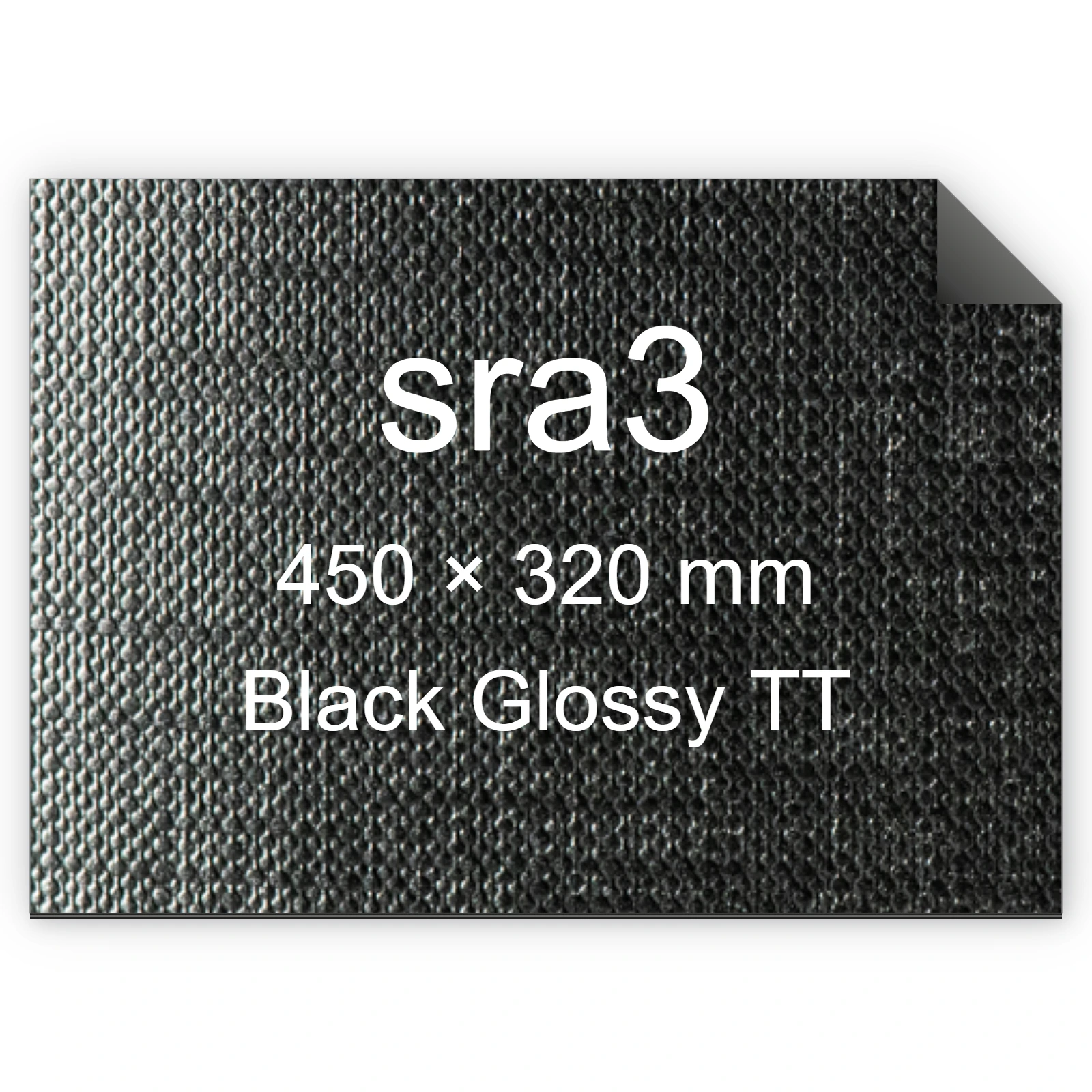 Cartoncino Favini, Classy Covers, 125 g/m², sra3, BLACK GLOSSY TT bra6638sra3