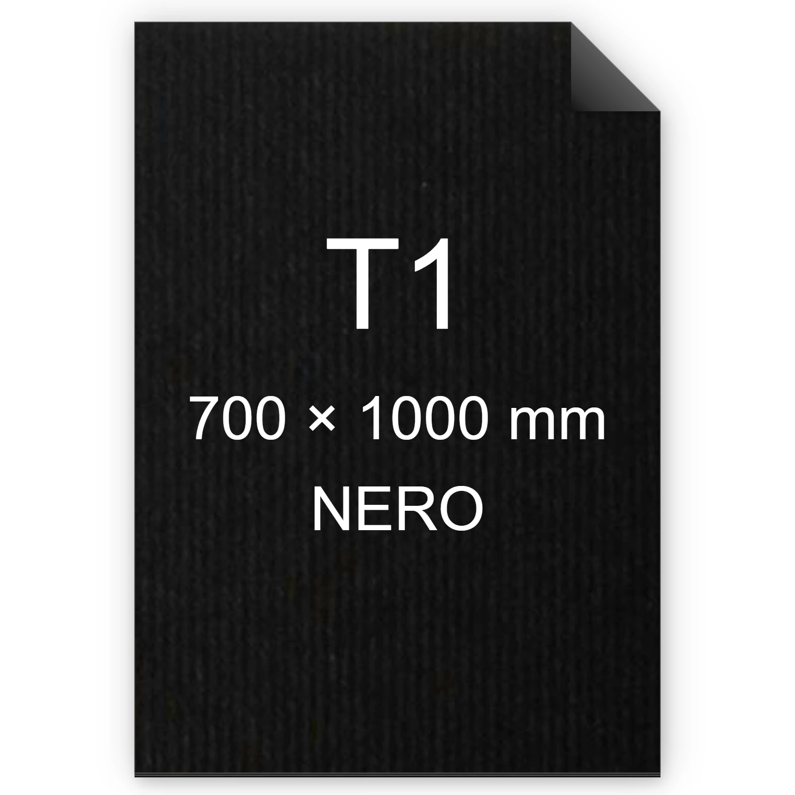 Cartoncino Favini, Twill, 240 g/m², T1, NERO bra696t1