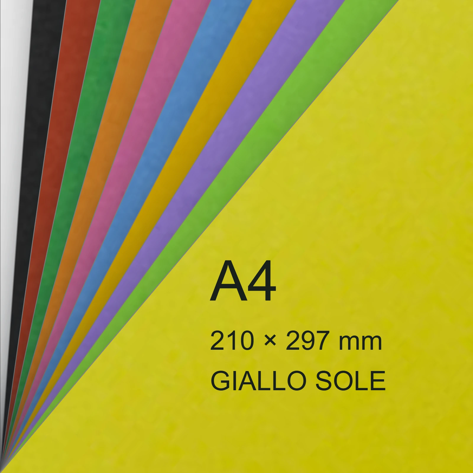 Carta Favini, RismaLuce Small Collezioni, 90 g/m², A4, GIALLO SOLE 53 FAVA69B144 - immagine aggiuntiva