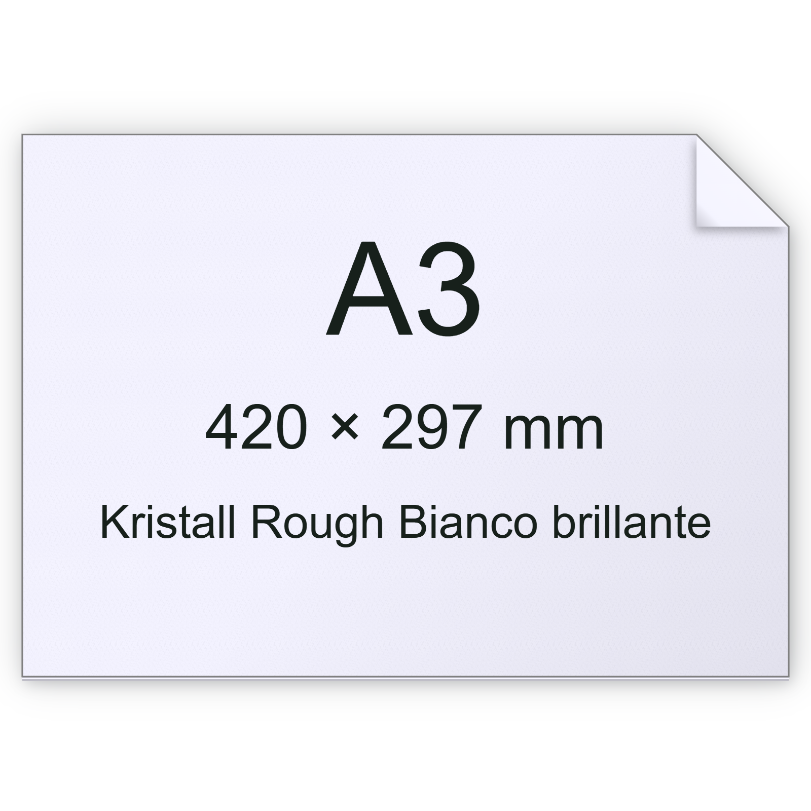 Cartoncino Kristall Rough, Munken, BiancoBrillante, 300gr, a3 bra2572a3