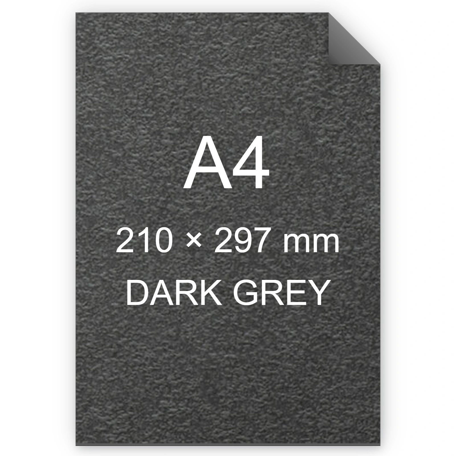 Cartoncino Favini, Tokyo, 120 g/m², A4, DARK GREY bra6607