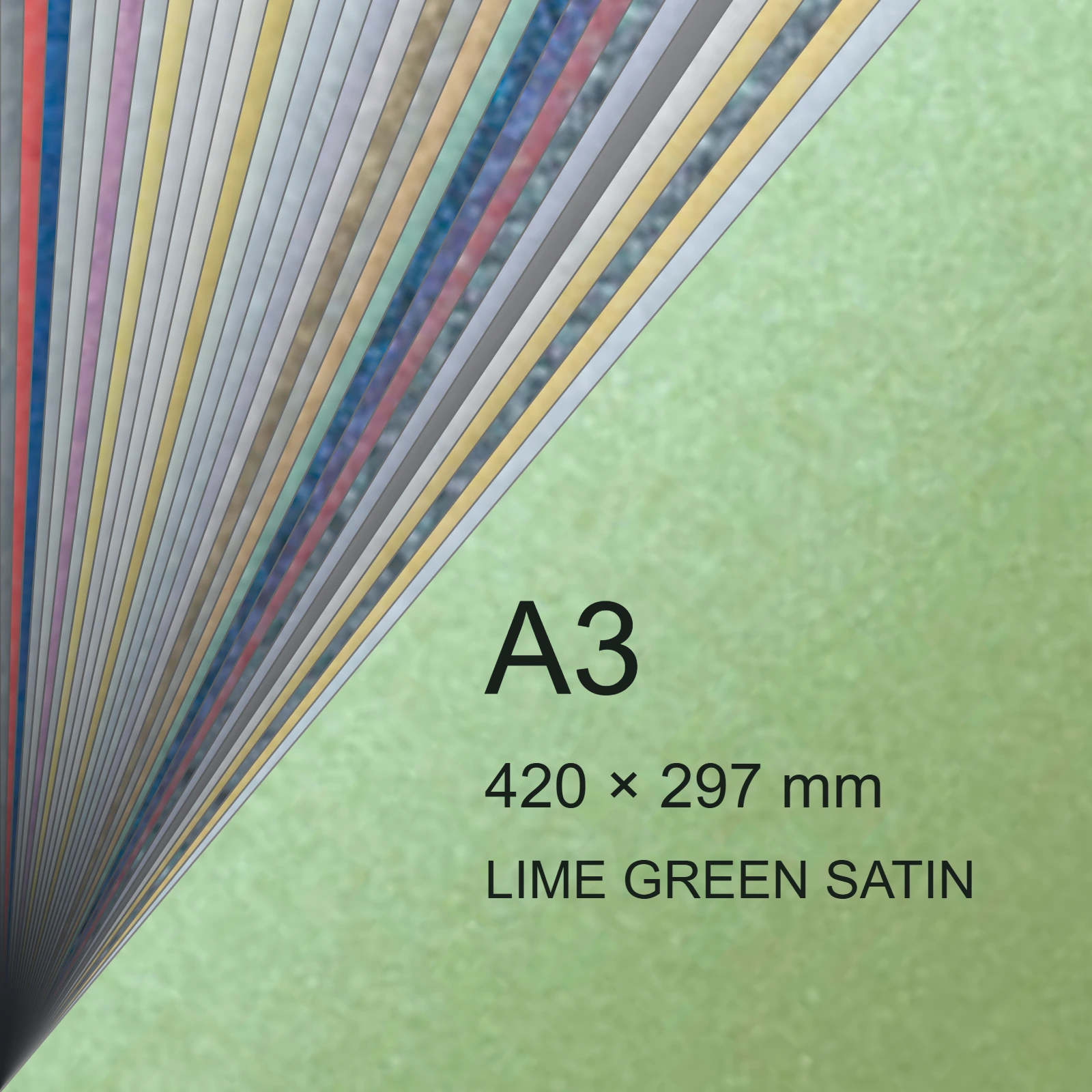 Cartoncino Favini, Majestic Satin, 290 g/m², A3, LIME GREEN SATIN bra981a3 - immagine aggiuntiva